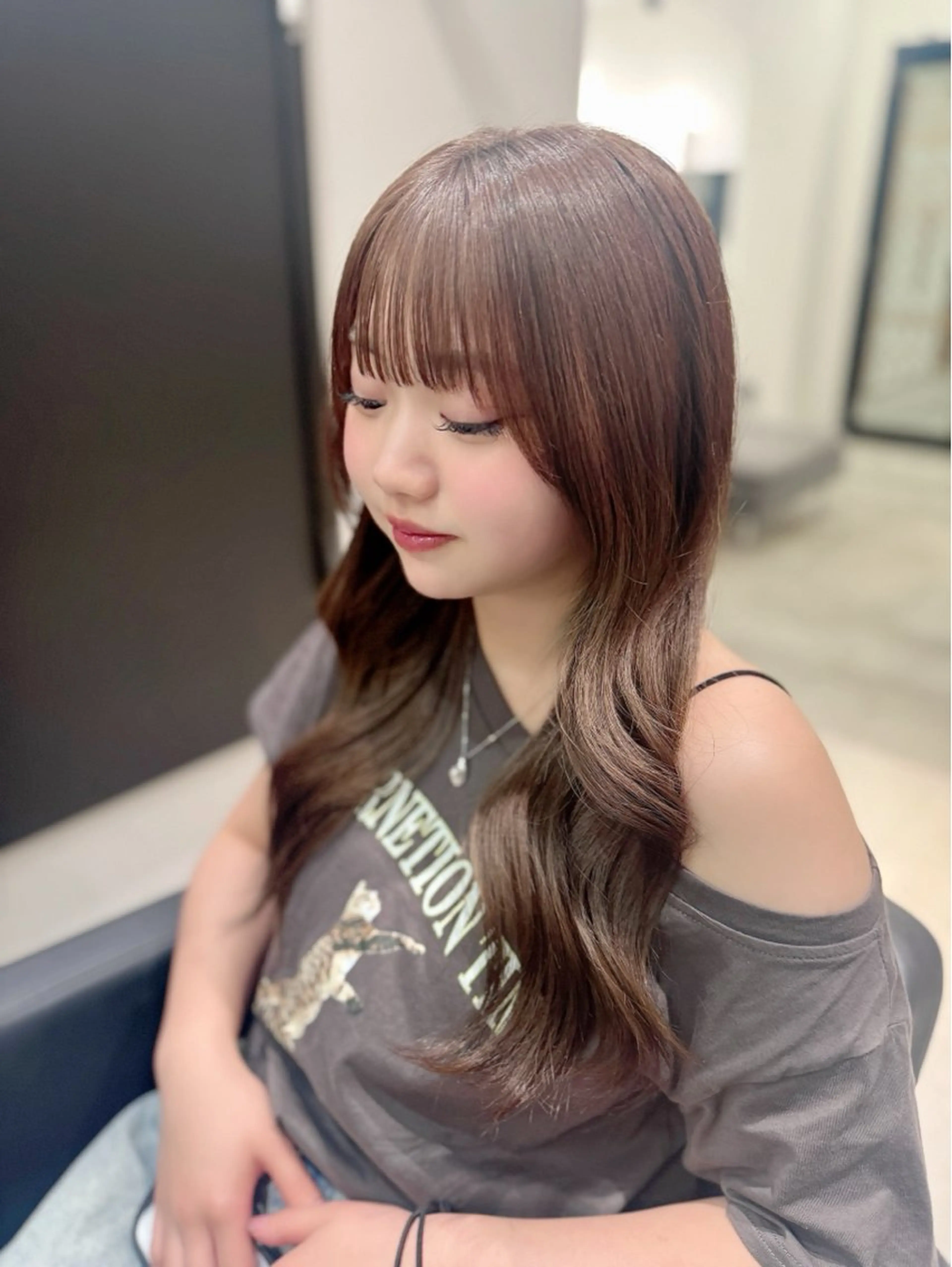 ロング カラー カット 韓国風スタイル 北田陸斗のヘアスタイル