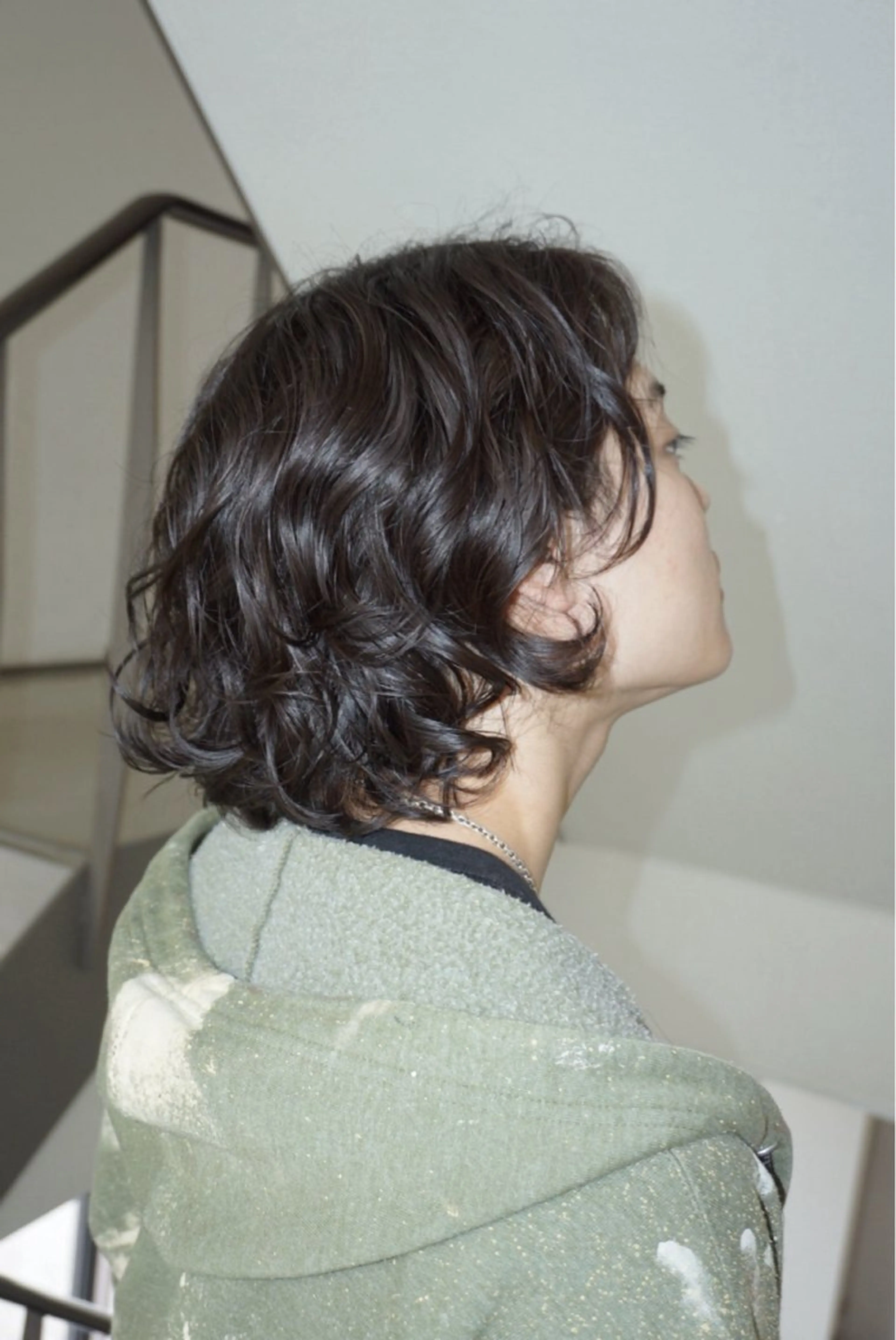 ミディアム パーマ メンズ カット パーマ ボブモデル募集/ 青木亮太郎のヘアスタイル