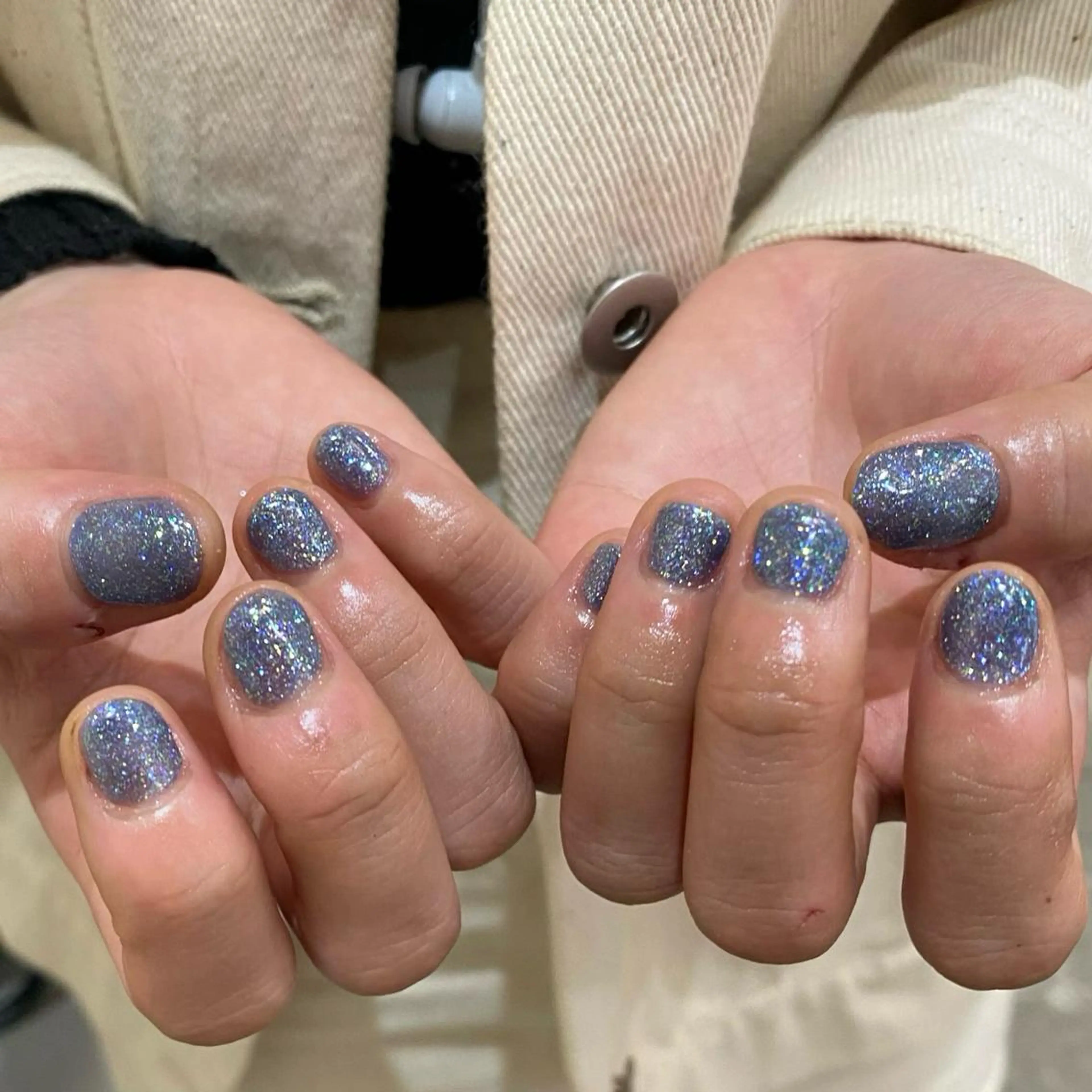 ネイル ラメ(グリッター) ハンドネイル 栗林 実莉のネイルデザイン