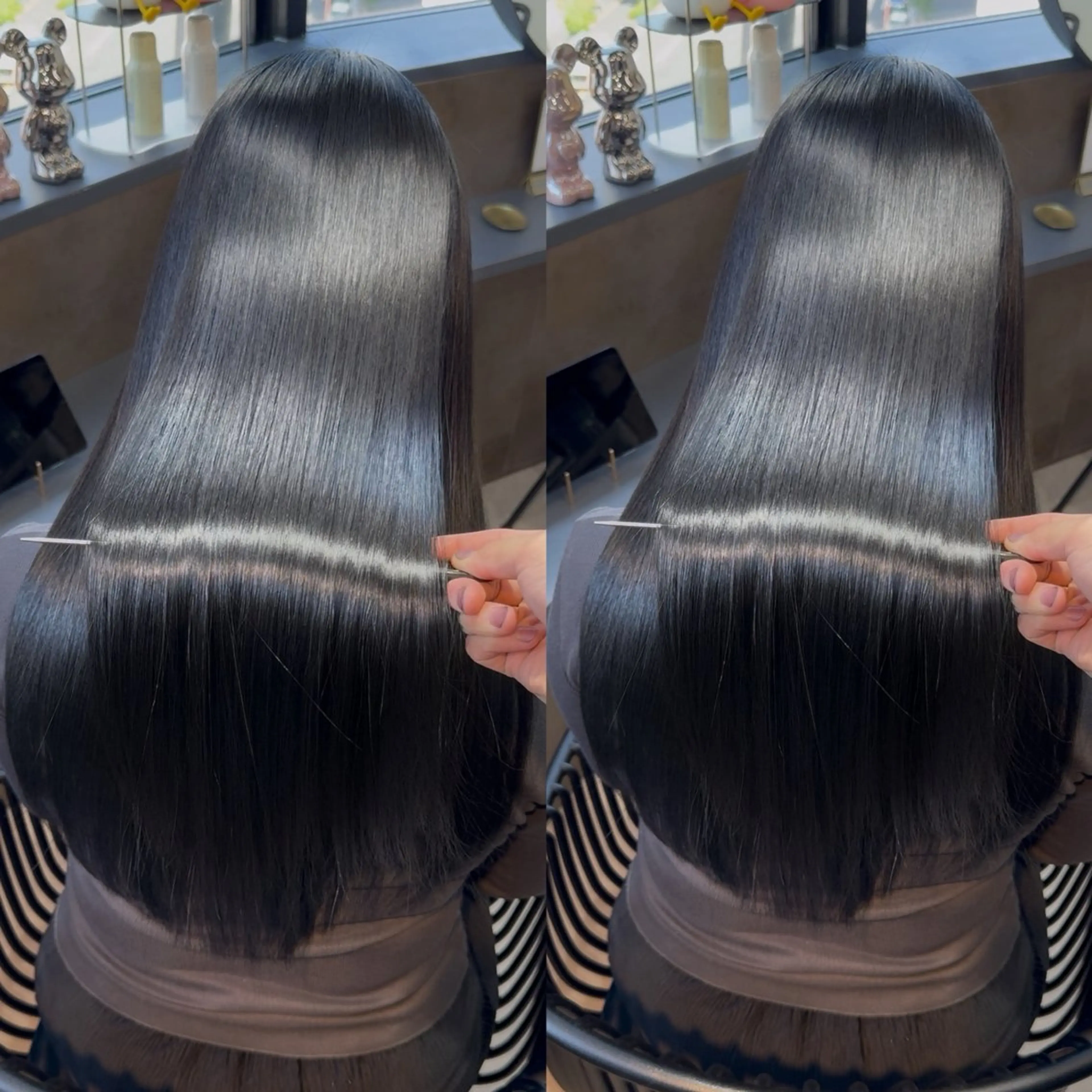 ロング カラー ブリーチ 髪質改善 縮毛矯正 トリートメント 酸性ストレート カット ヘアカラー 縮毛矯正 トリートメント 新宿/髪質改善支持率 Ｎｏ．1💍yasuのヘアスタイル