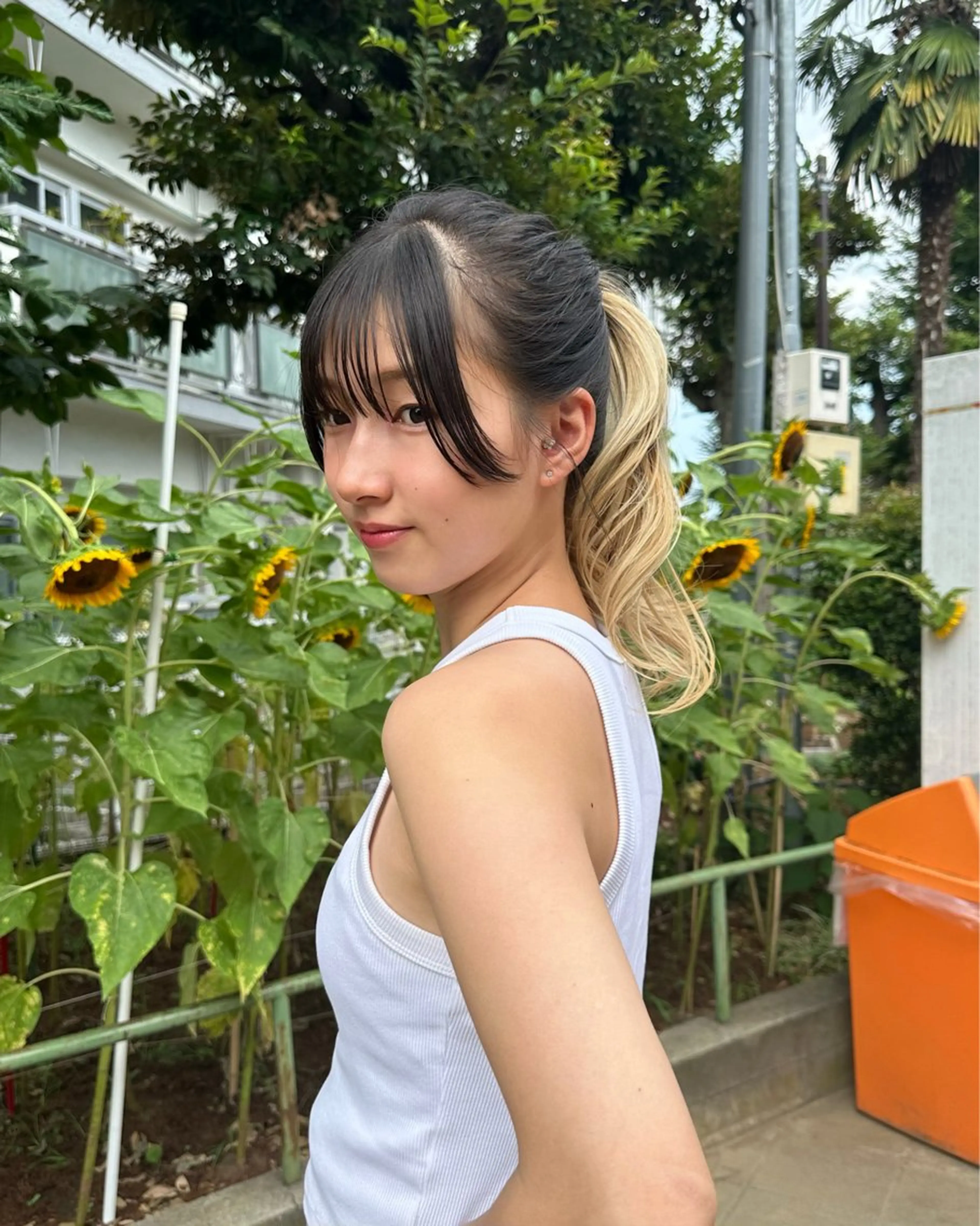 ミディアム カラー ヘアアレンジ くろき みらいのヘアスタイル