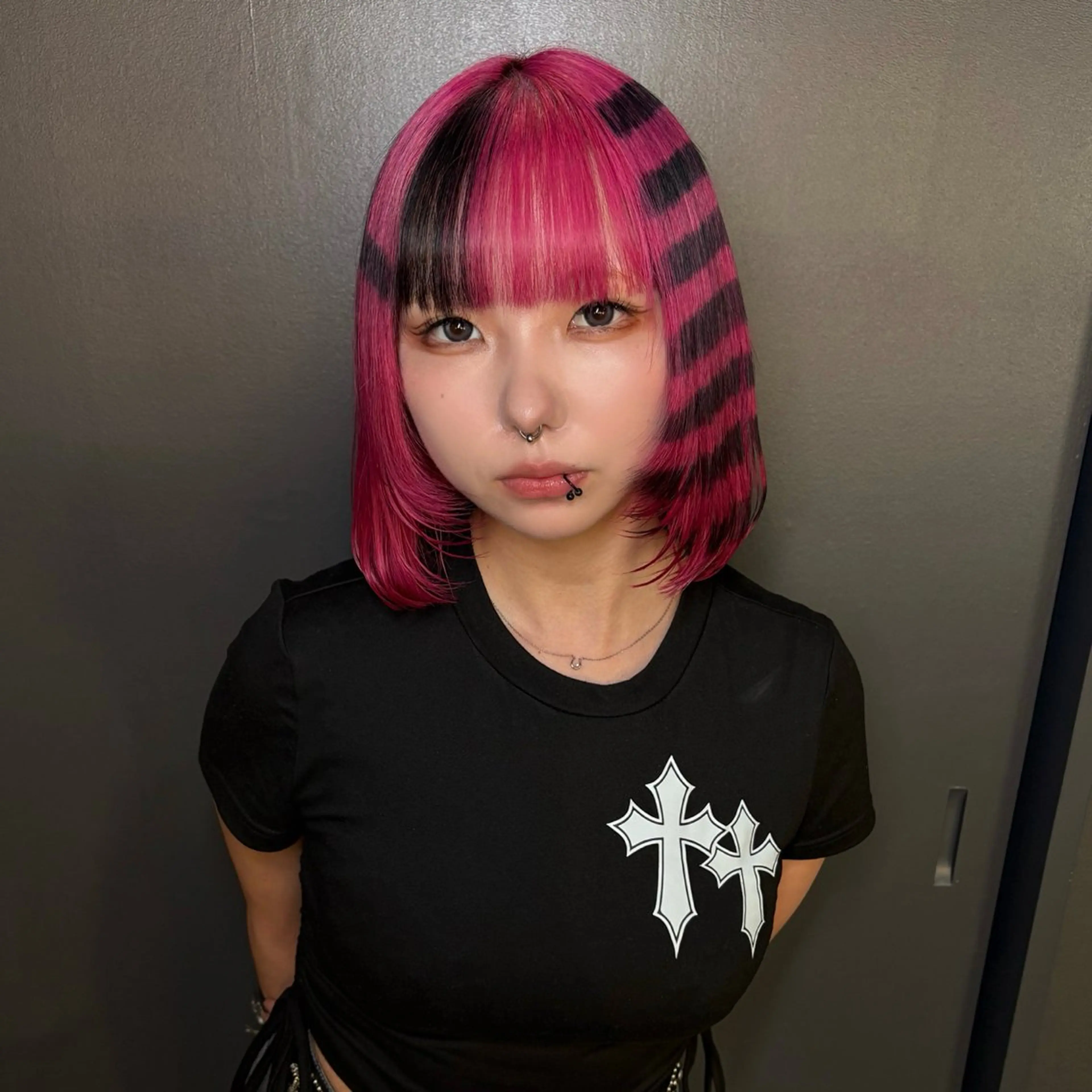 ミディアム カラー ブリーチ ケアブリーチ ハイトーンカラー ヘアカラー ★デザインカラー ハイトーン ももか★のヘアスタイル