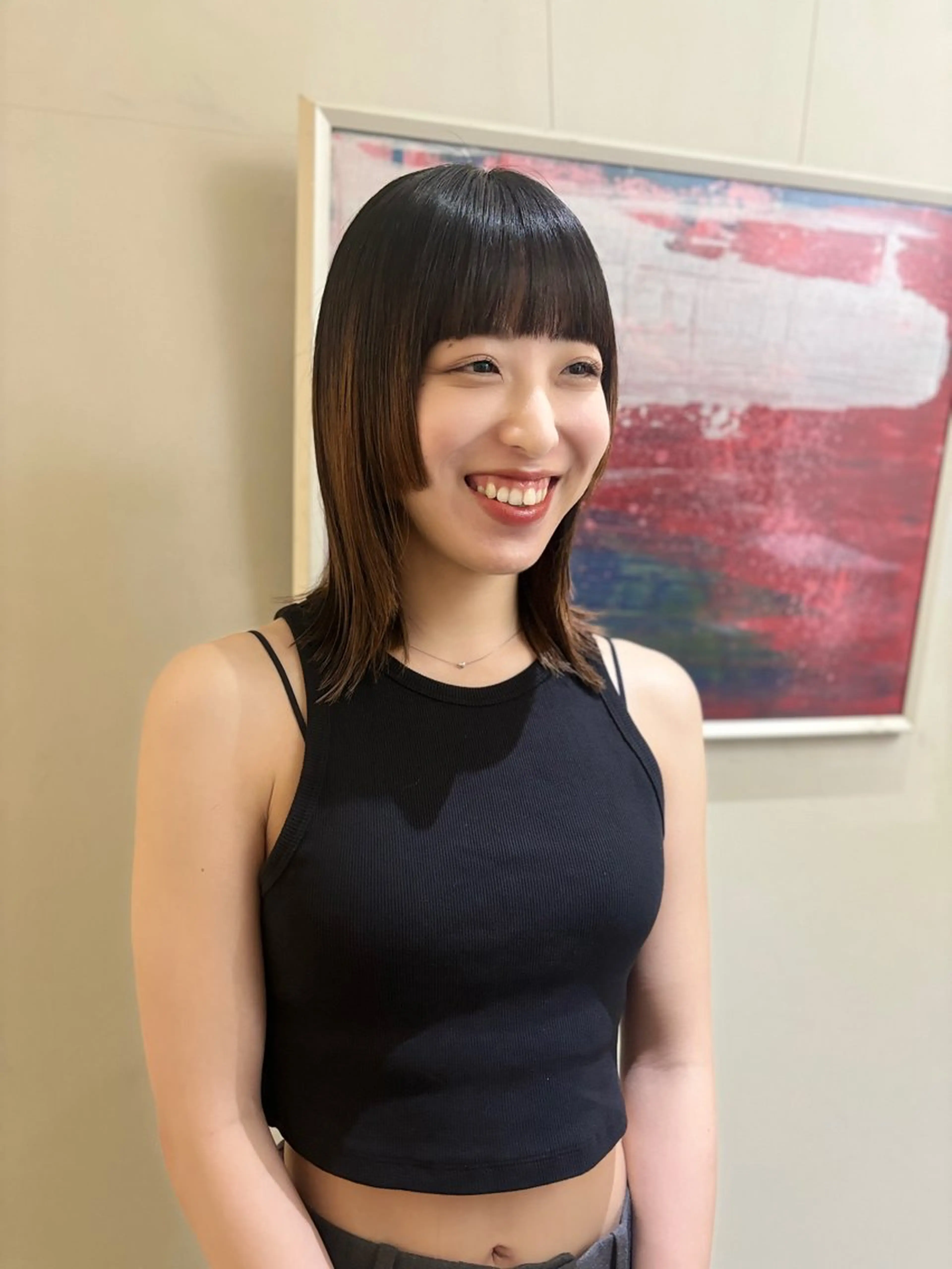 ミディアム asuka/似合わせ /レイヤー/暖色のヘアスタイル