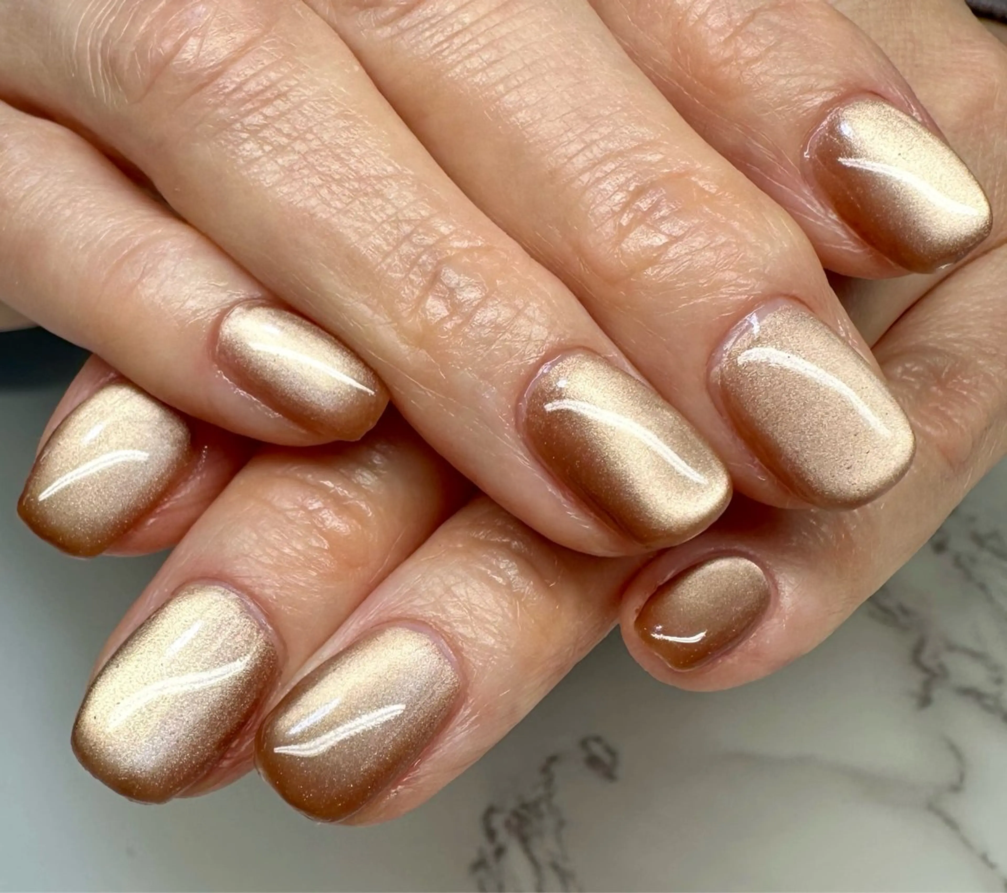 ネイル アートネイル チークネイル キラキラネイル ラメ(グリッター) マグネットネイル M.N_ nailのネイルデザイン