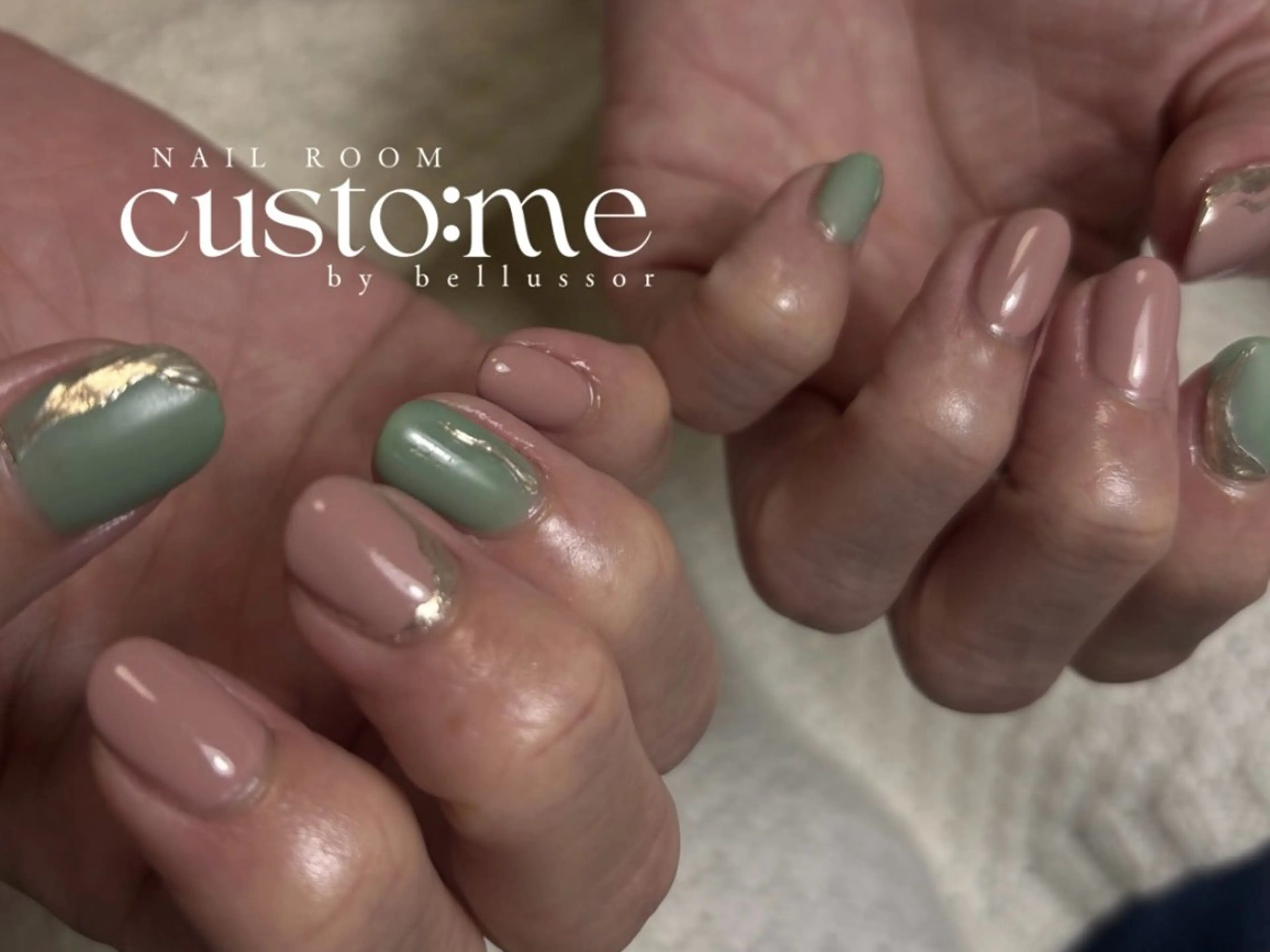 ショート ハンドネイル custom：me shunaのネイルデザイン