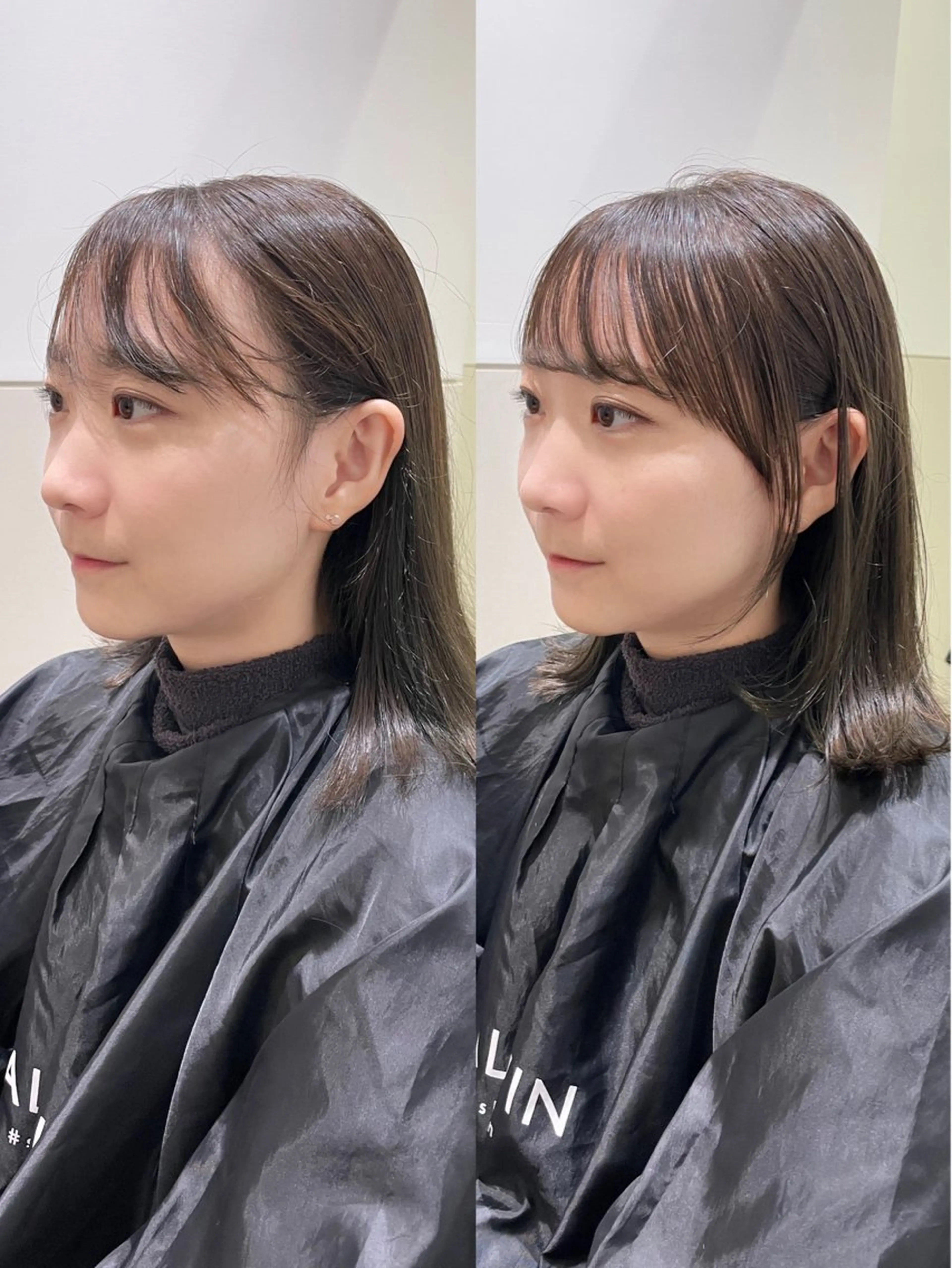 ロング カラー 透明感カラー オリーブカラー 岩田菜央 《武蔵小杉》のヘアスタイル