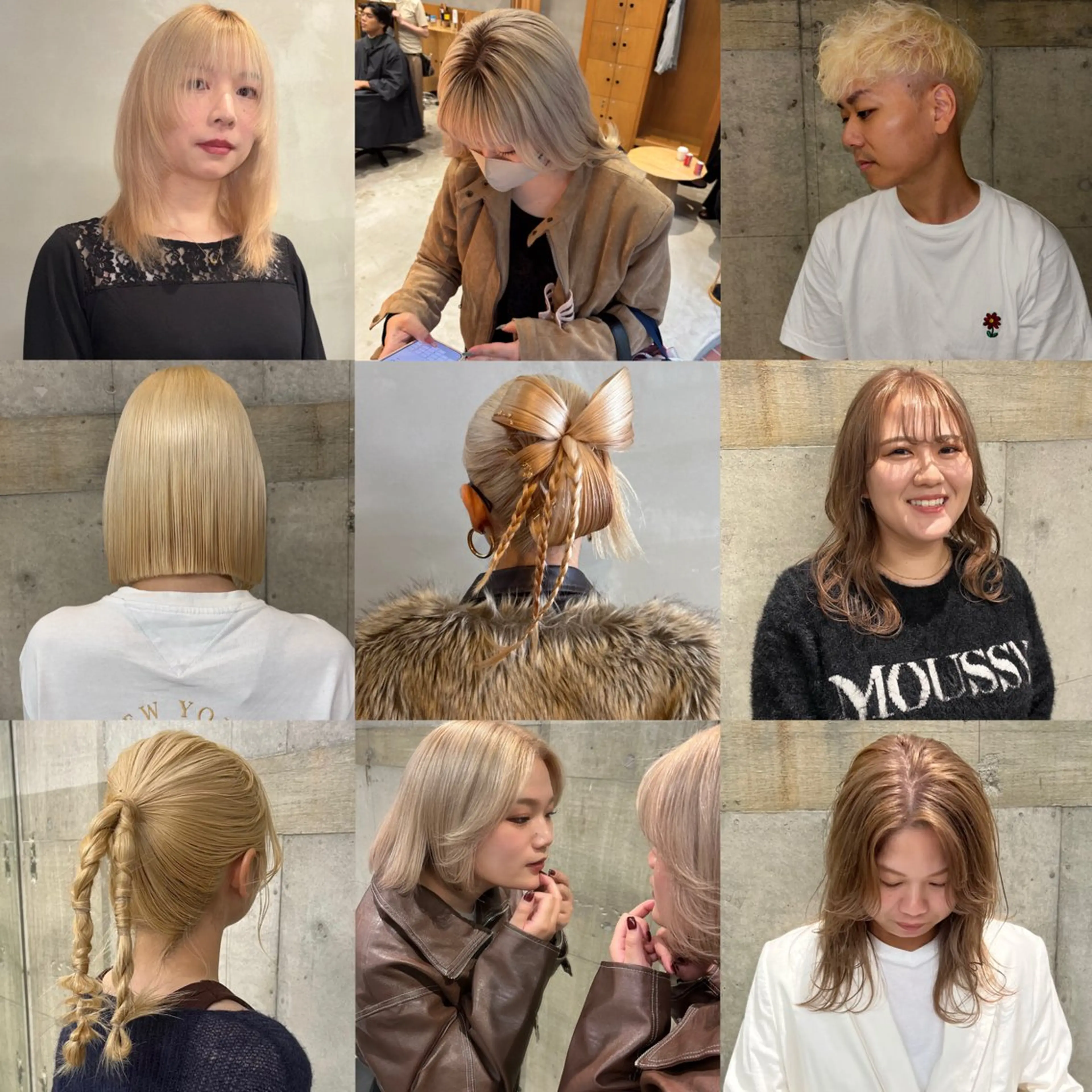 カラー ヘアアレンジ ブリーチ ブロンド ハイトーンカラー ヘアカラー 瑠己杏 :ボブ/ ハイトーンワンカラーのヘアスタイル