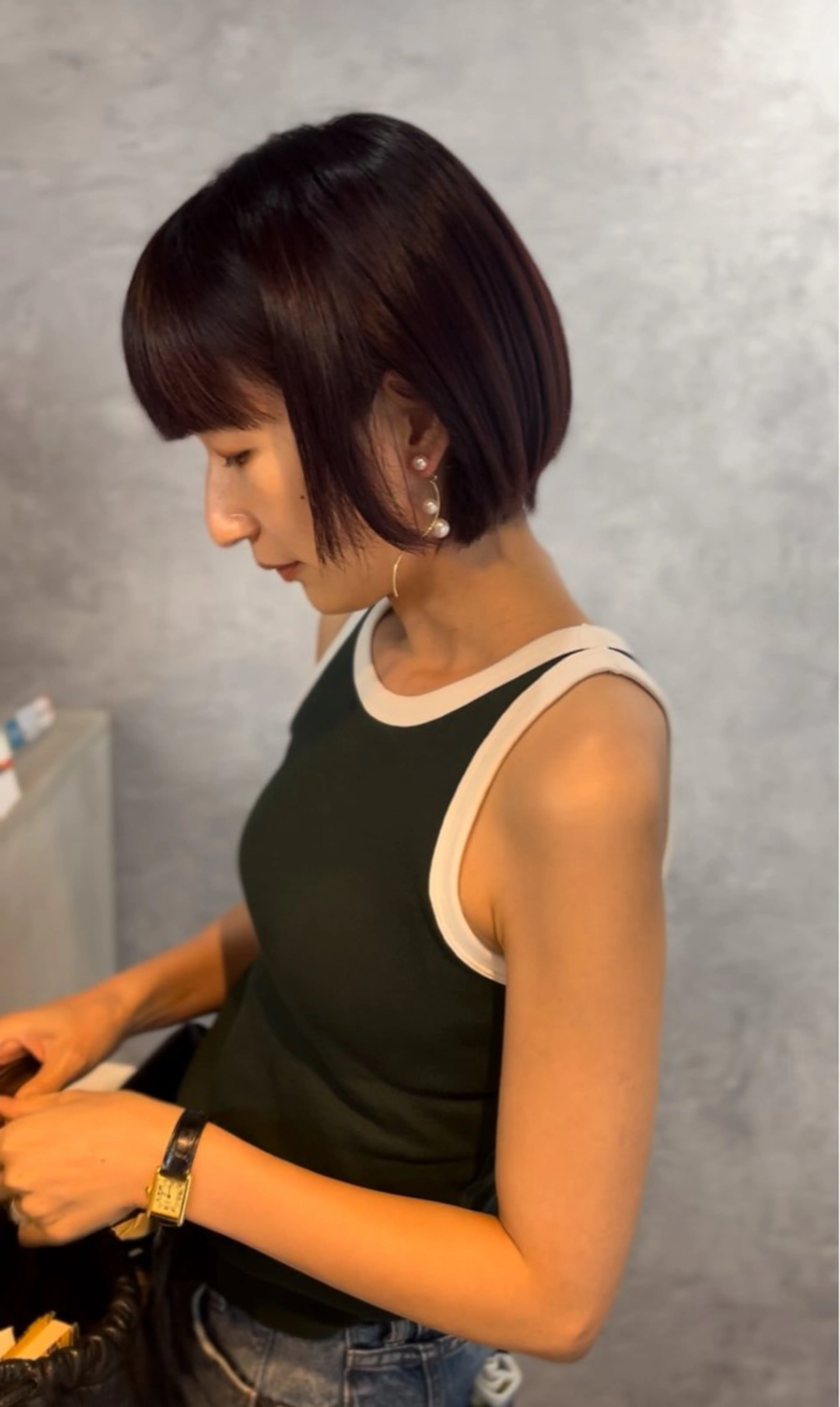 ショート ショートヘア 小山洋次/阪急茨木/ 透明感カラーショートのヘアスタイル