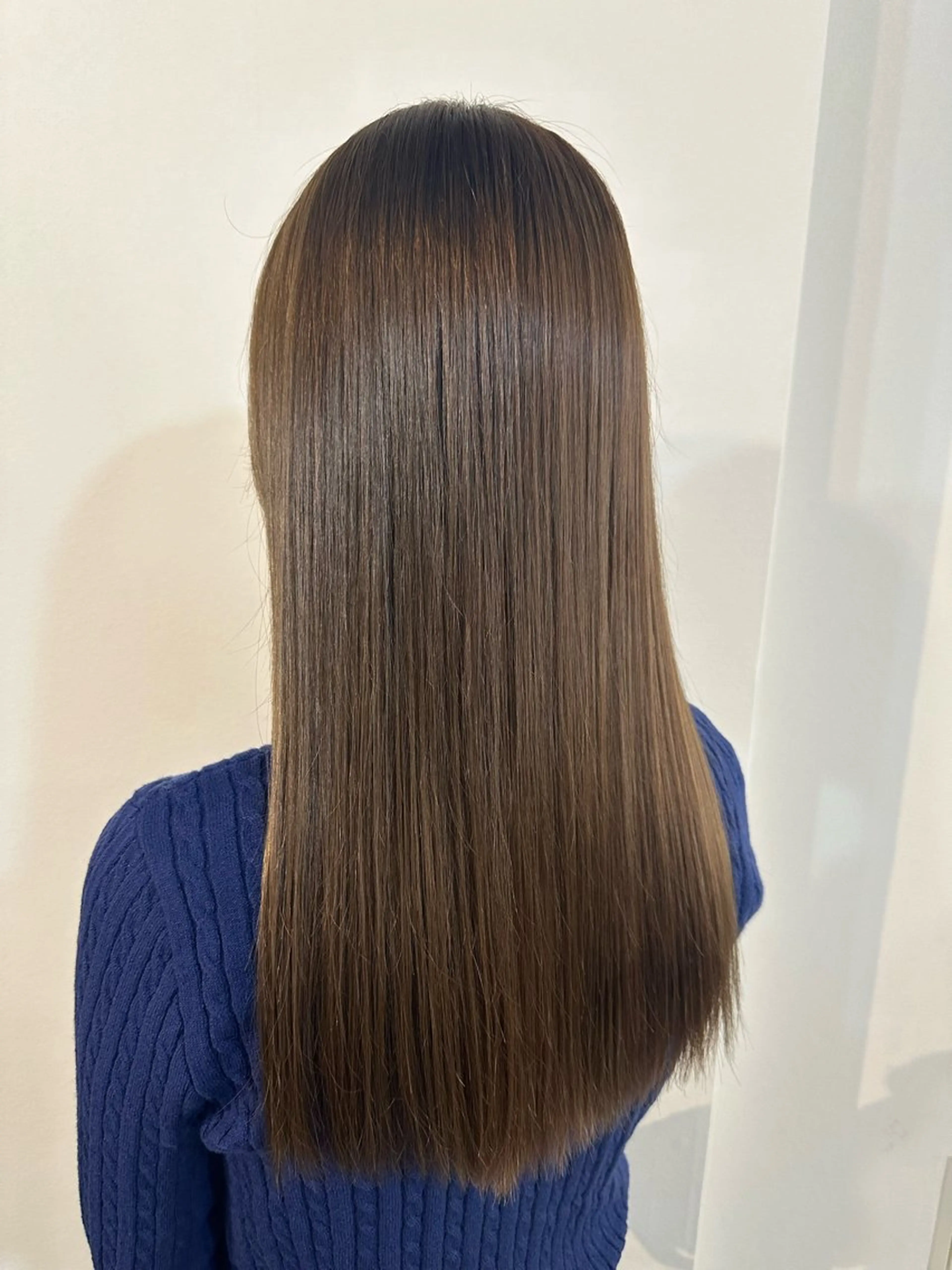 セミロング カラー ブリーチ ダブルカラー ブリーチなしカラー ヘアカラー Sherry/R 三川町　木村祐里奈のヘアスタイル