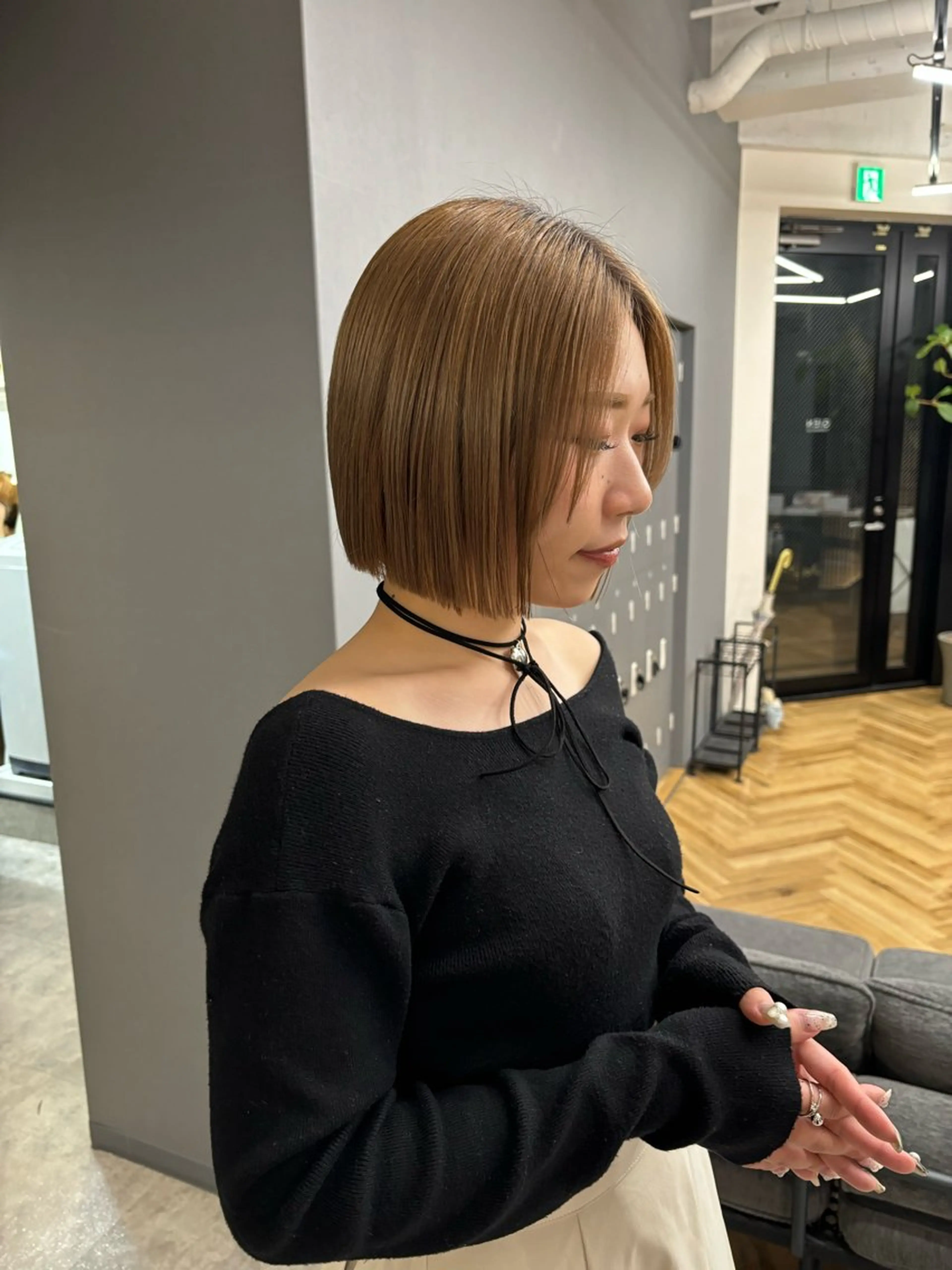 ショート ボブ 重里 瑠花のヘアスタイル