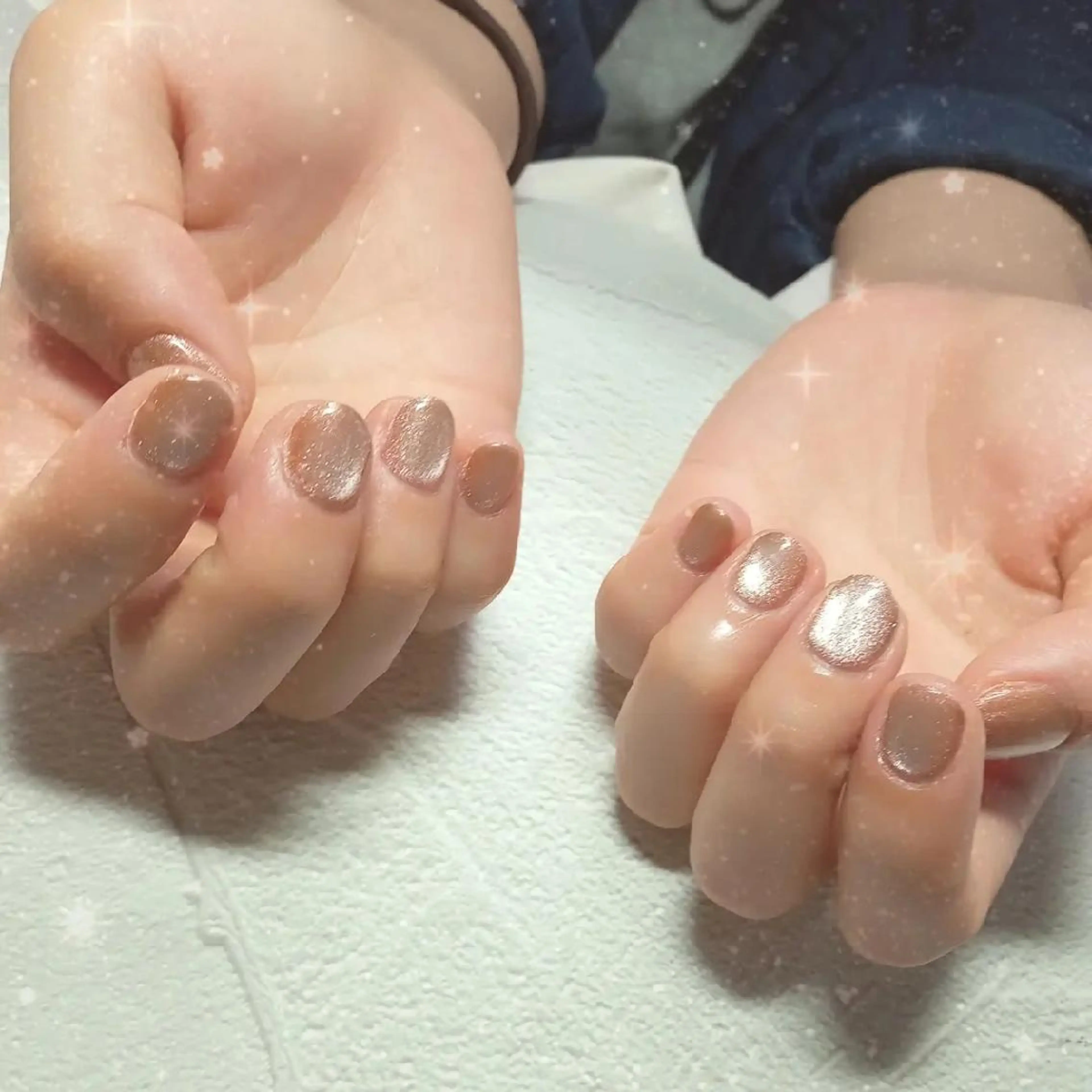 ネイル キラキラネイル マグネットネイル ビー玉ネイル オフィスネイル シンプルネイル ハンドネイル flure de neige yukiのネイルデザイン