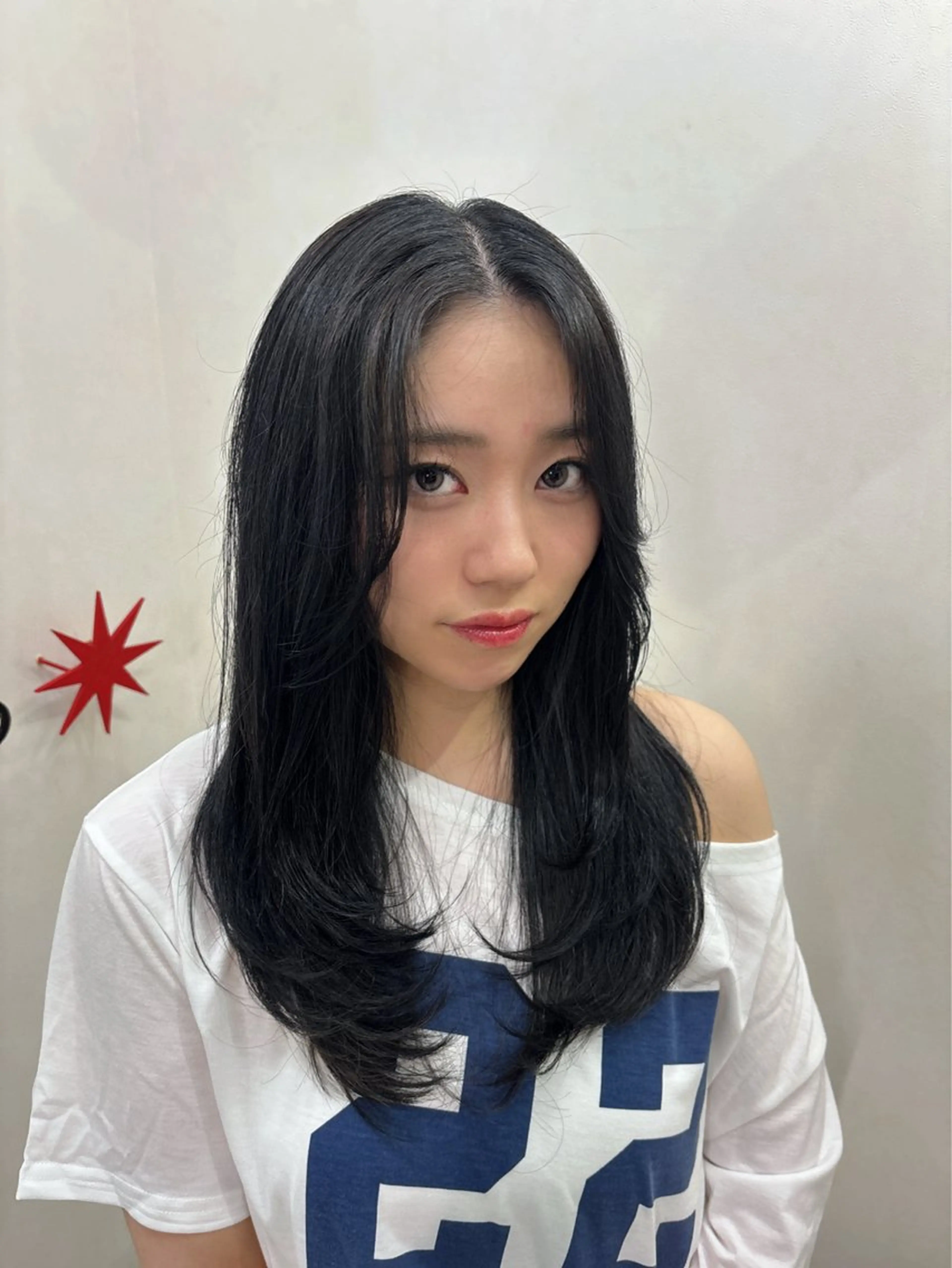 ロング 縮毛矯正 okura nanamiのヘアスタイル