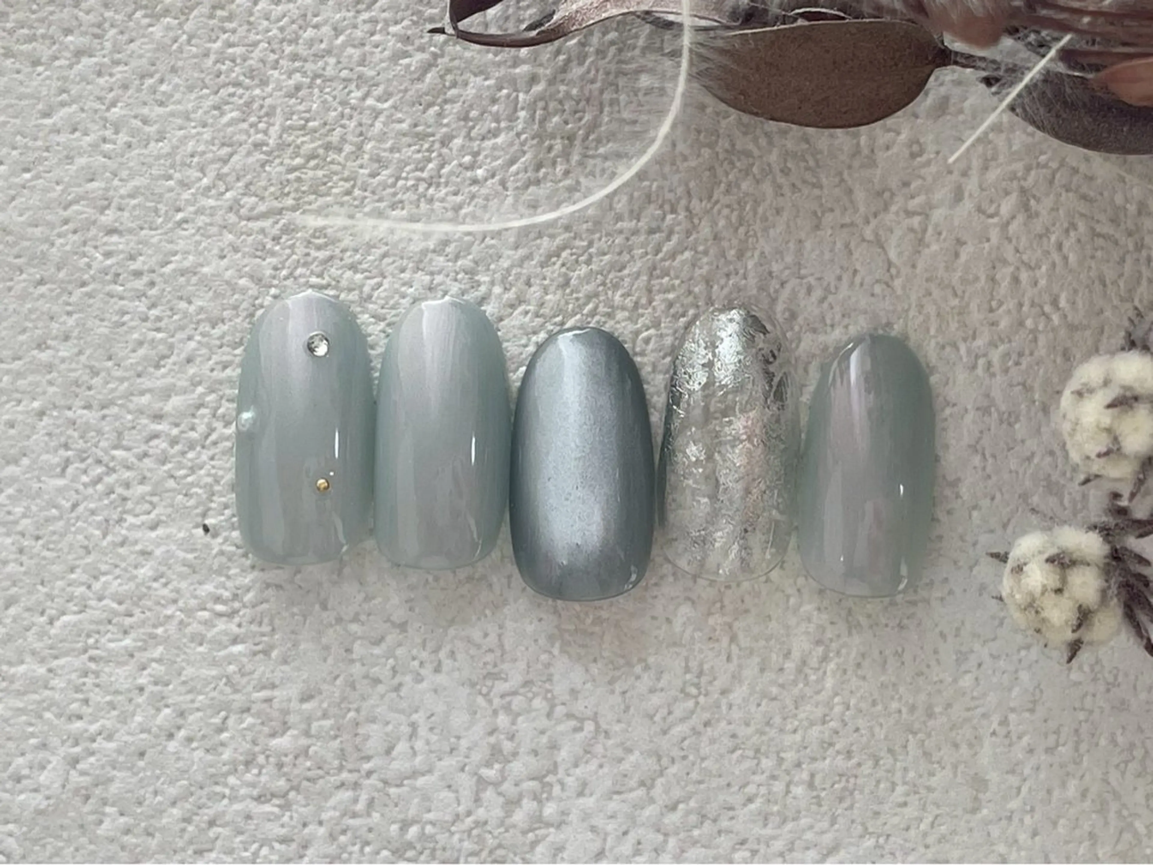 ネイル オーロラネイル 桜ネイル フラワーネイル フットネイル フレンチネイル ハンドネイル kiki nail たまプラーザのネイルデザイン