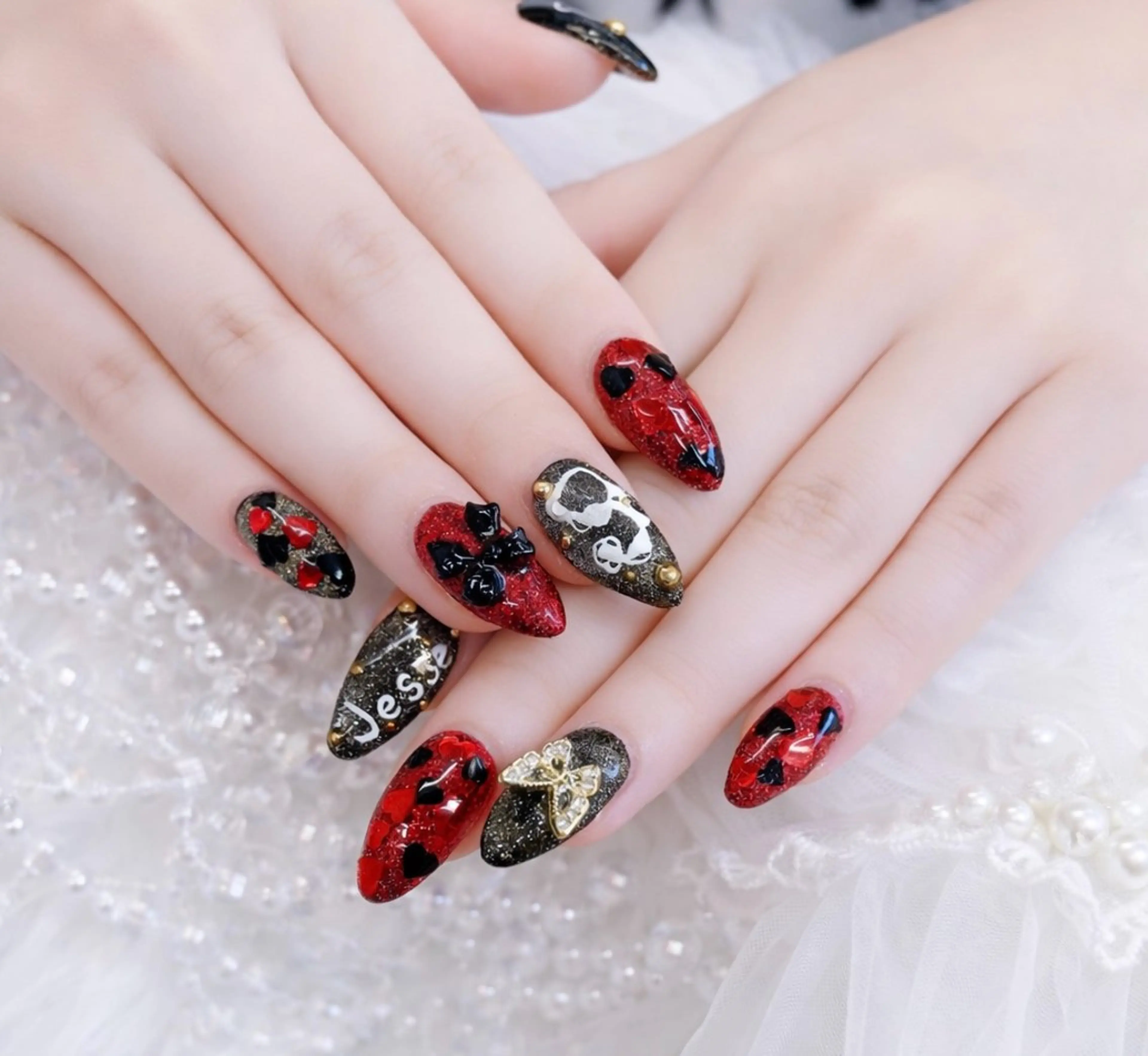 ネイル オーロラネイル フレンチネイル ジェルネイル 韓国ネイル マグネットネイル ハンドネイル Basic Kanonのネイルデザイン