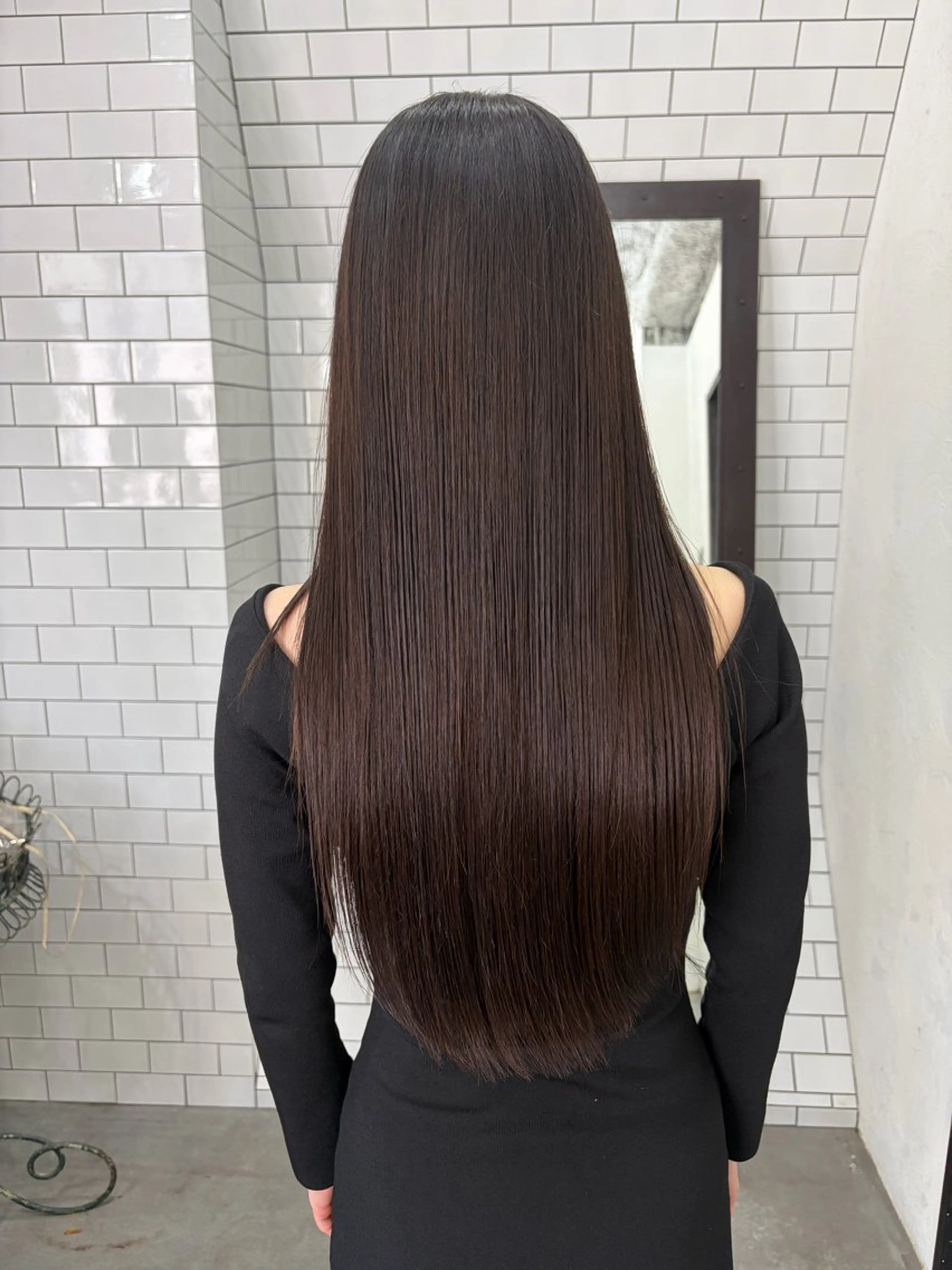 ロング カット 縮毛矯正 妙見 知洋のヘアスタイル