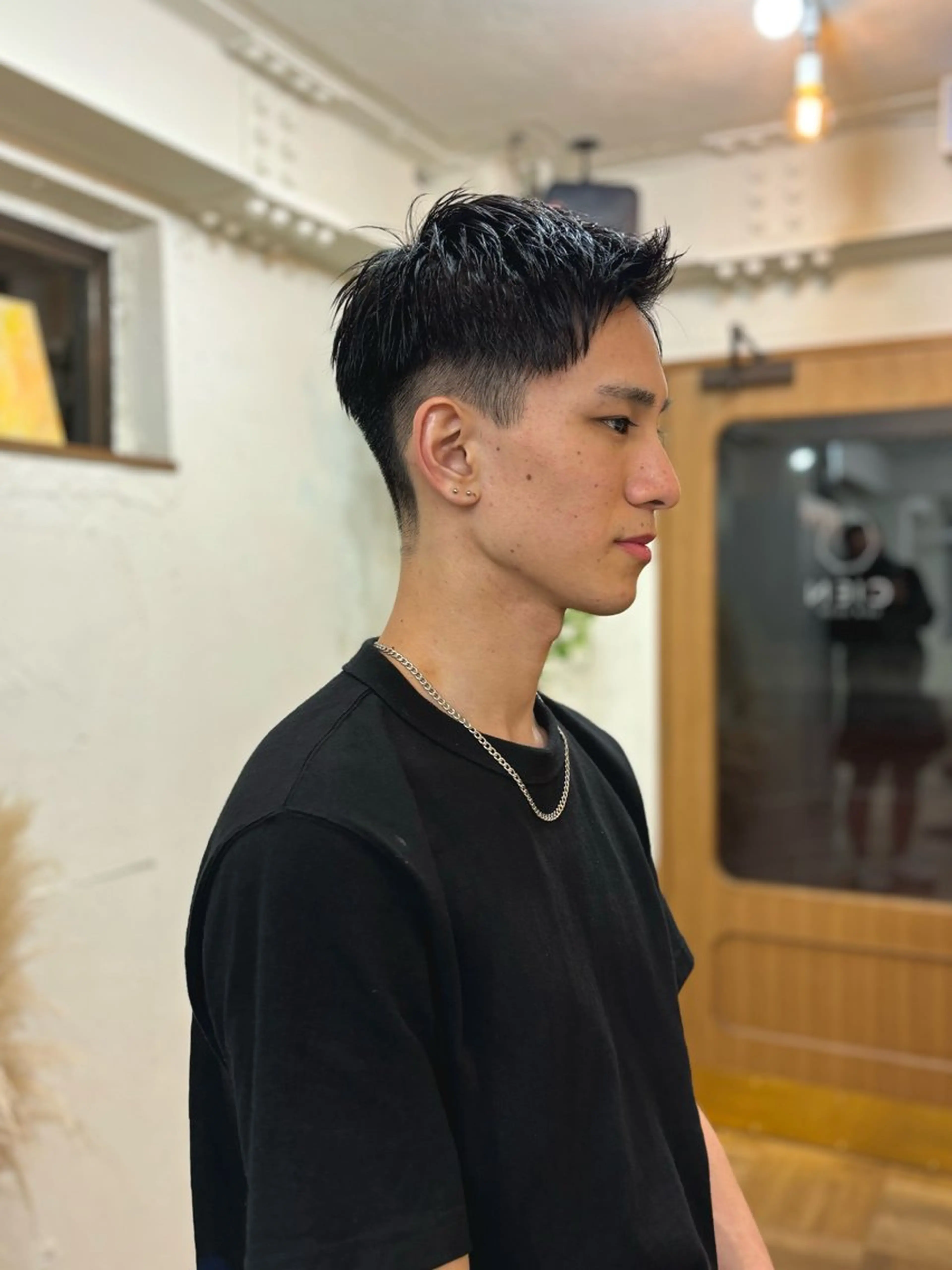 ショート メンズ マッシュウルフ マッシュ ツーブロック 刈り上げ メンズウルフカット カット ayano🫧 《CIEN》のヘアスタイル