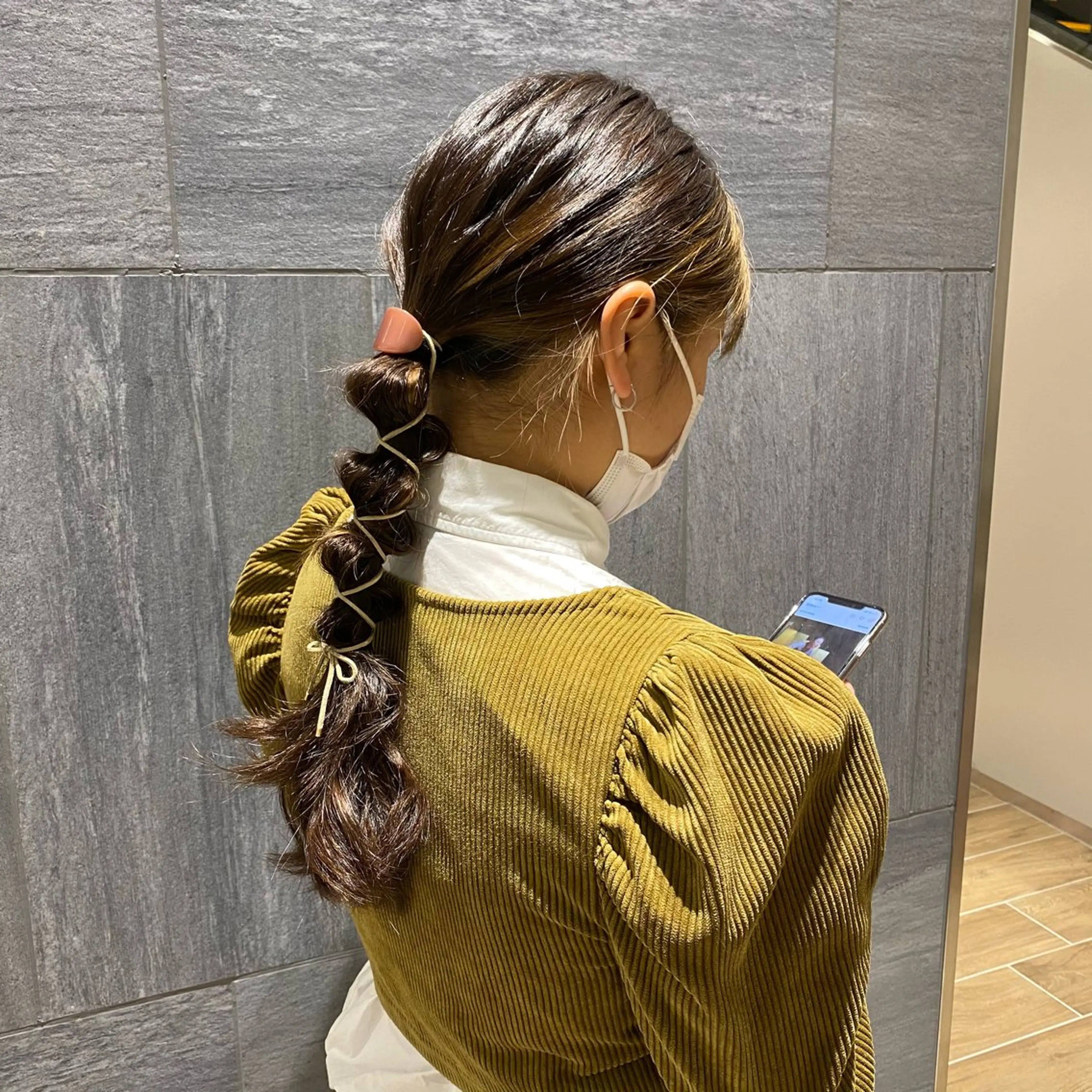 ロング ヘアアレンジ 簡単アレンジ 暖色カラー /ヘアアレンジ/花鈴のヘアスタイル