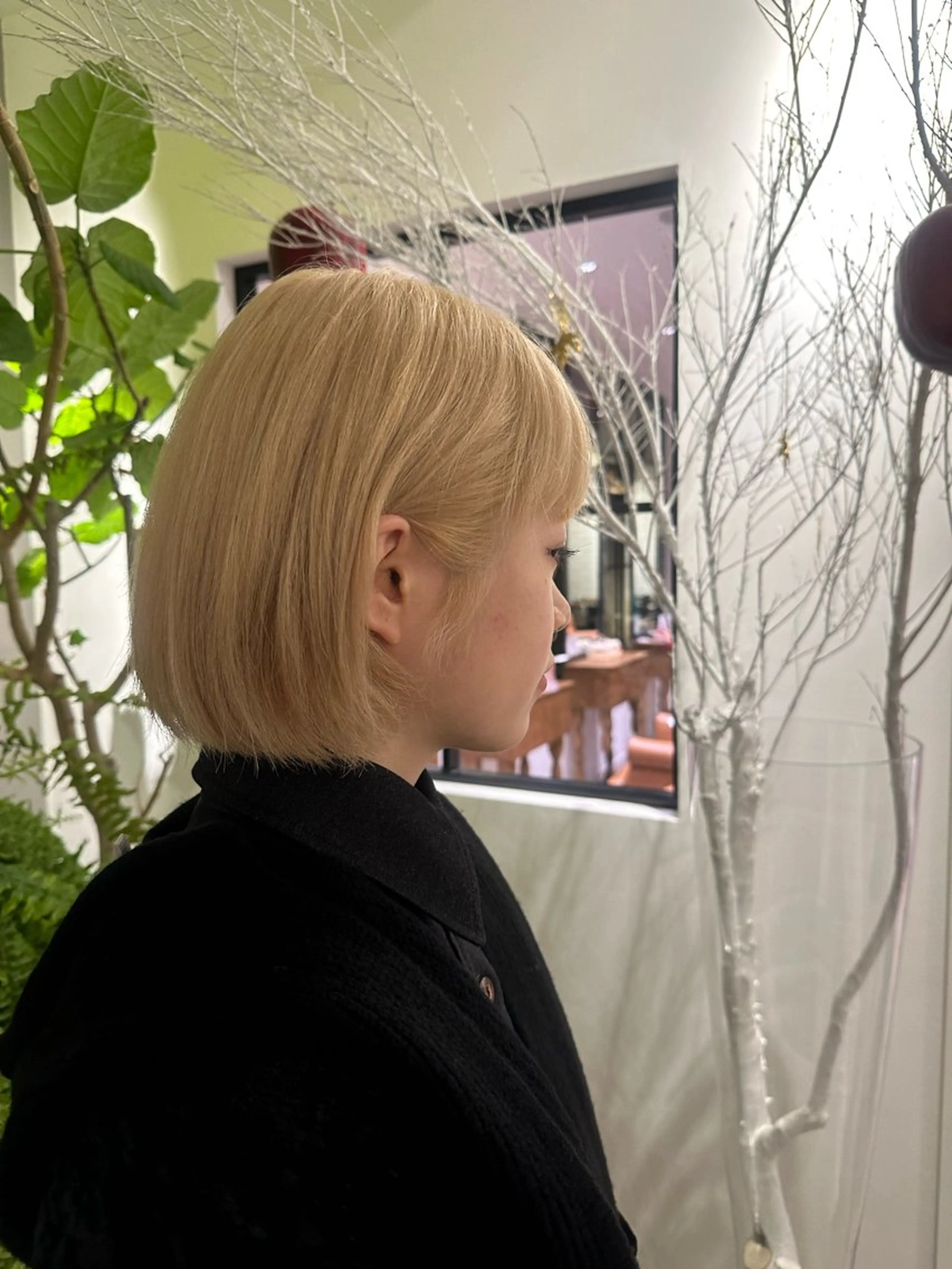 ショート カラー ボブ なかの りなのヘアスタイル