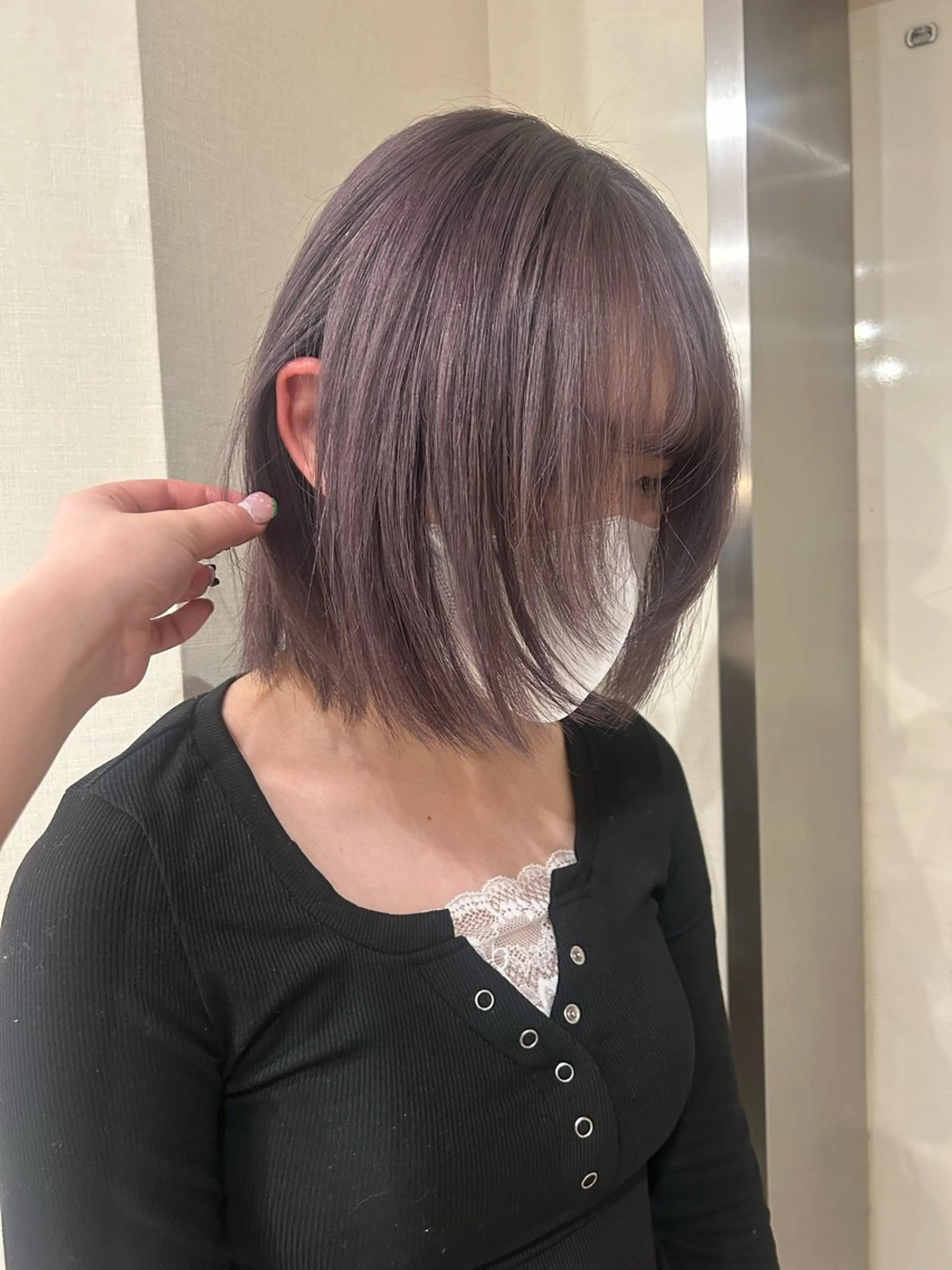 ミディアム ヘアカラー hair&eye🎀 /momoKaのマツエク・マツパデザイン