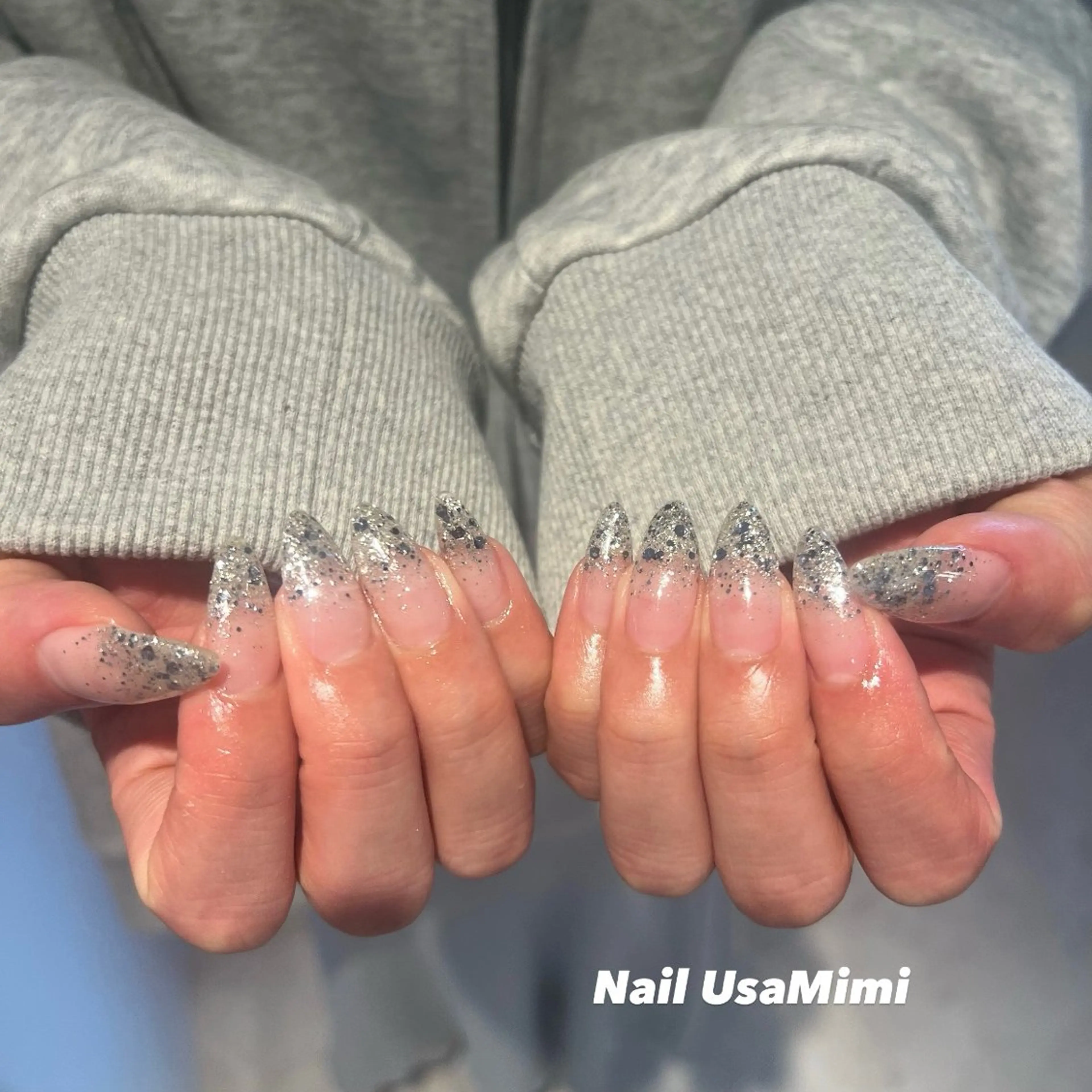 ネイル アートネイル ジェルネイル グラデーション 韓国ネイル ワンカラーネイル ハンドネイル 本町NailUsa Mimi RIKOのネイルデザイン
