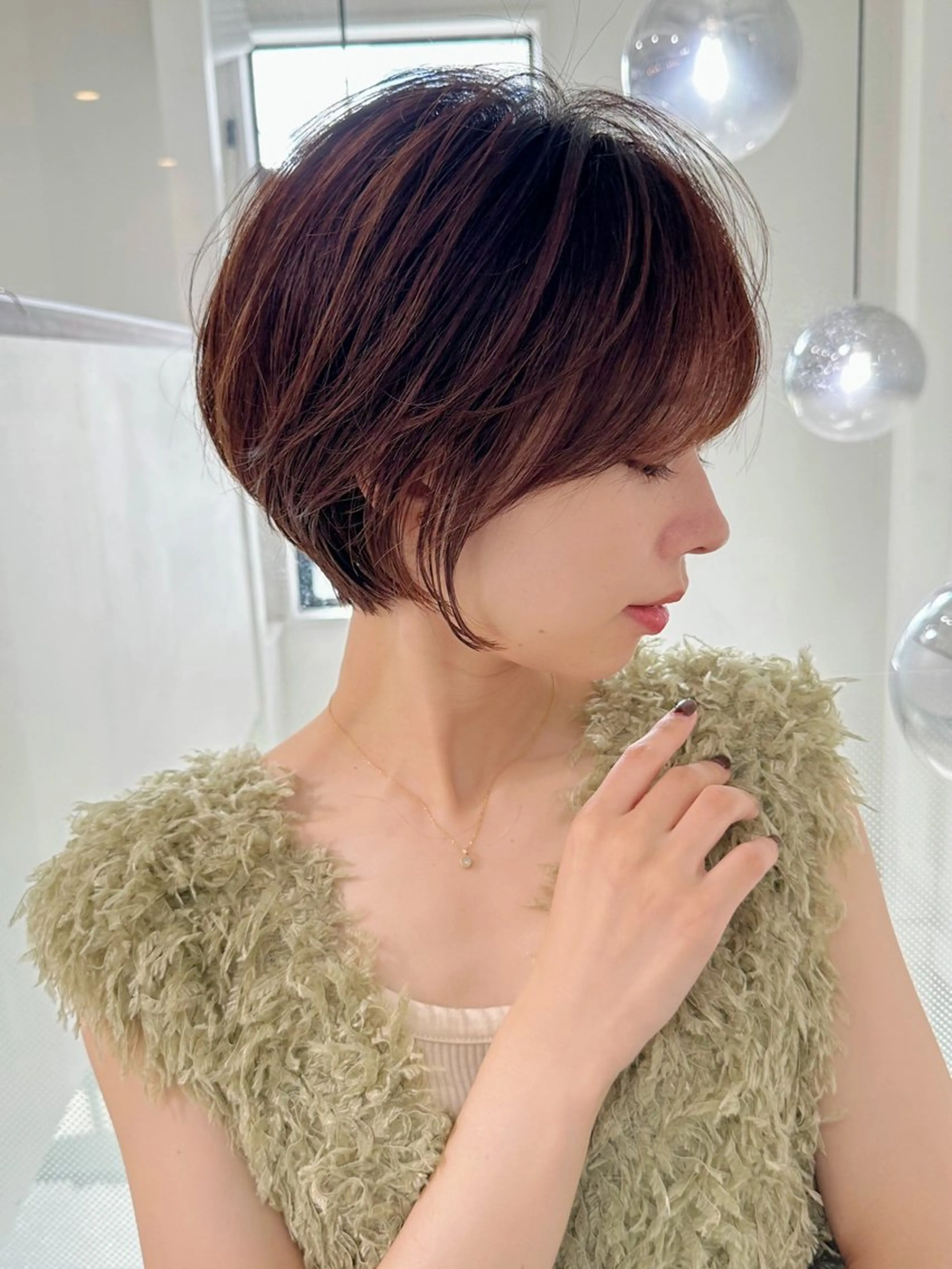 ショート カット ヘアカラー トリートメント ヘッドスパ taiga レイヤー /髪質改善/矯正🌈のヘアスタイル