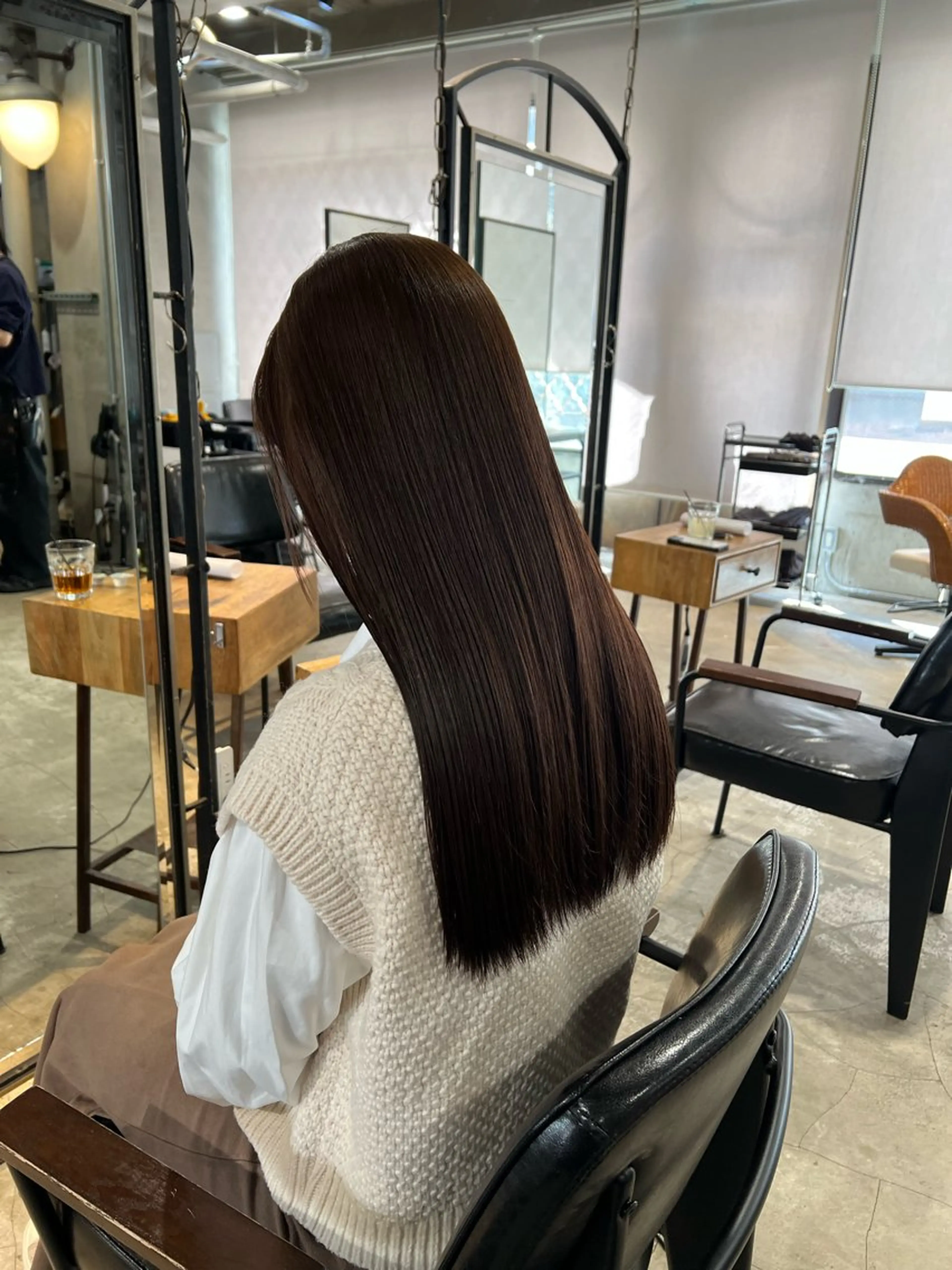 ロング カラー カット ヘアカラー トリートメント 赤みゼロ/透明感 カラー🌿KANTAのヘアスタイル