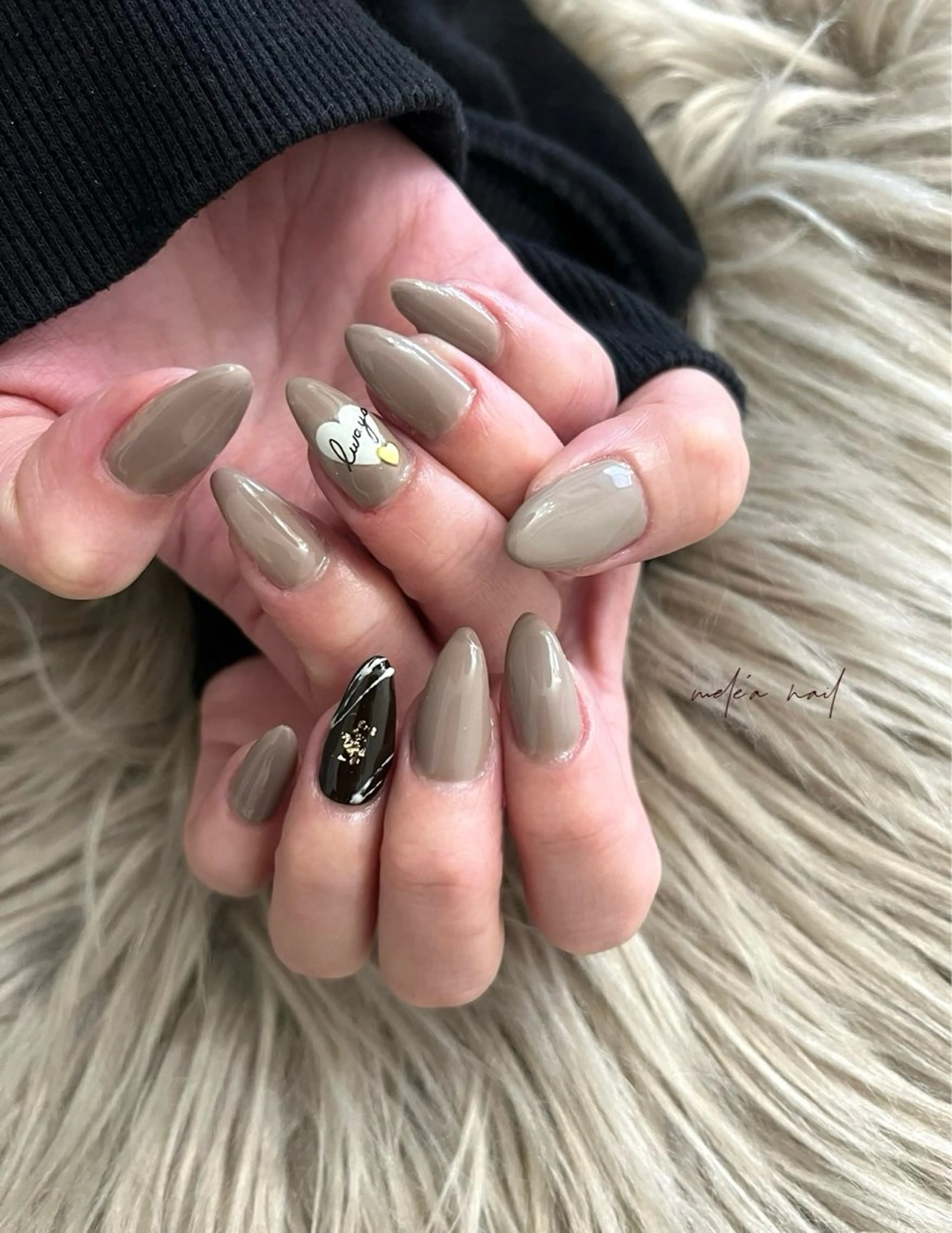 ネイル バレンタイン ハンドネイル miho meléanailのネイルデザイン