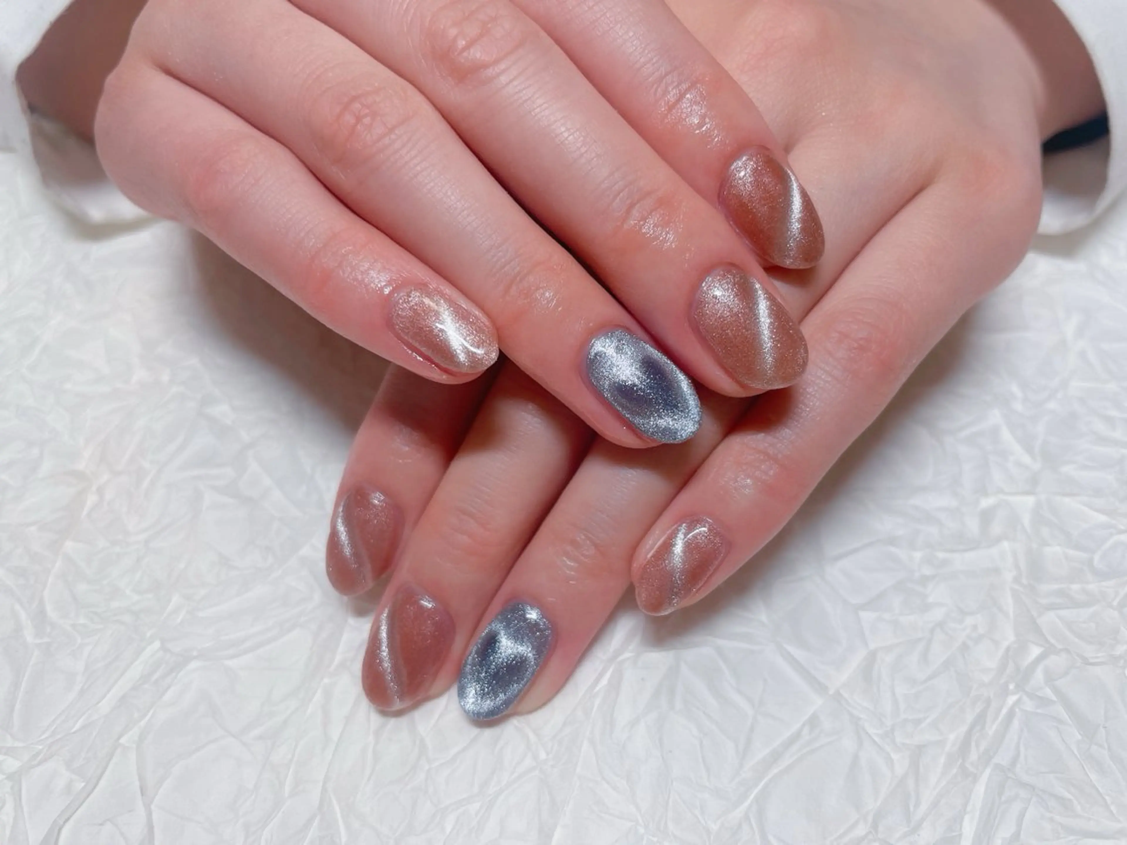 ネイル ハート マグネットネイル ハンドネイル ハンドケア ゆ か_Nails💫のネイルデザイン