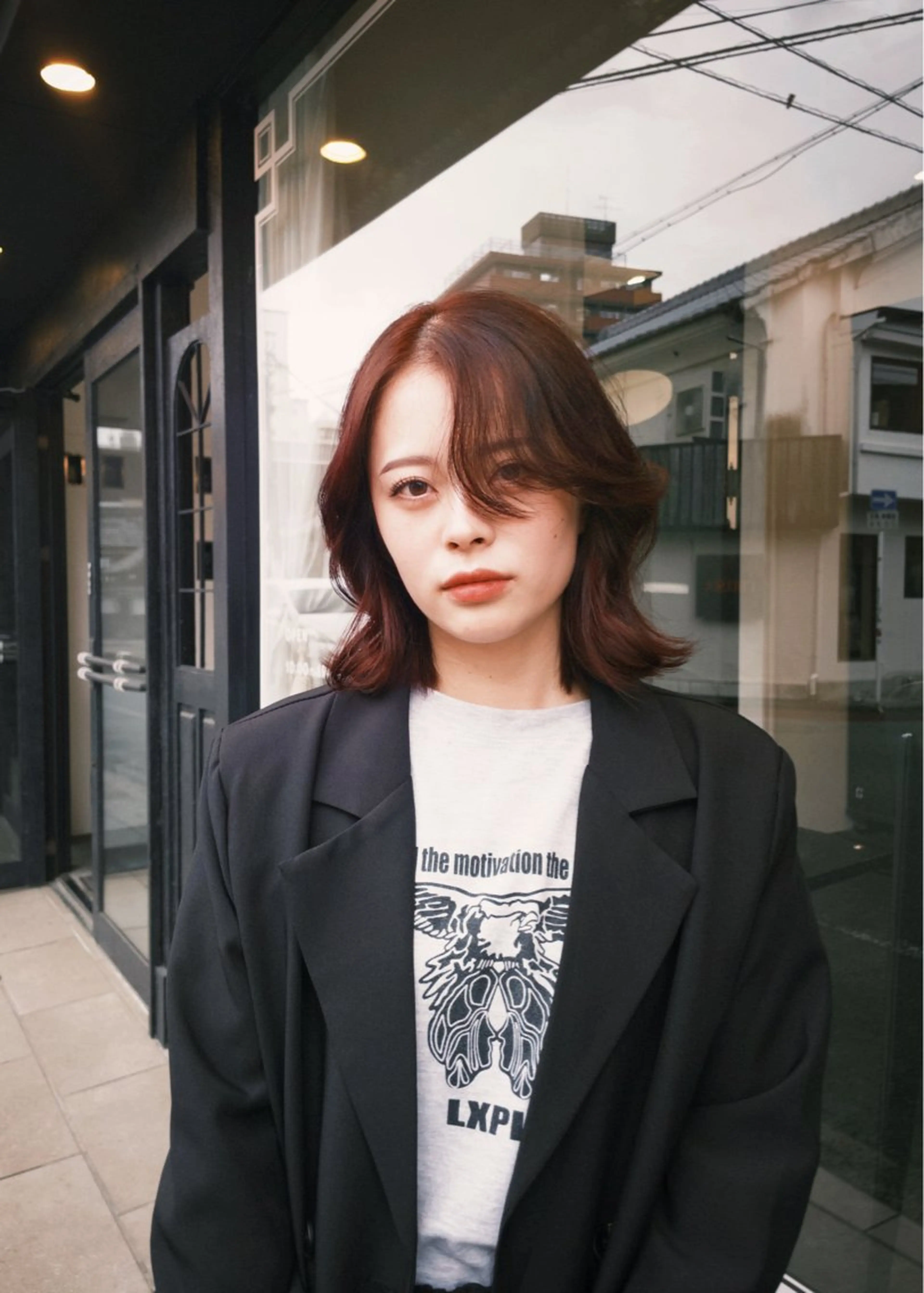 ミディアム カラー 前田 雄のヘアスタイル