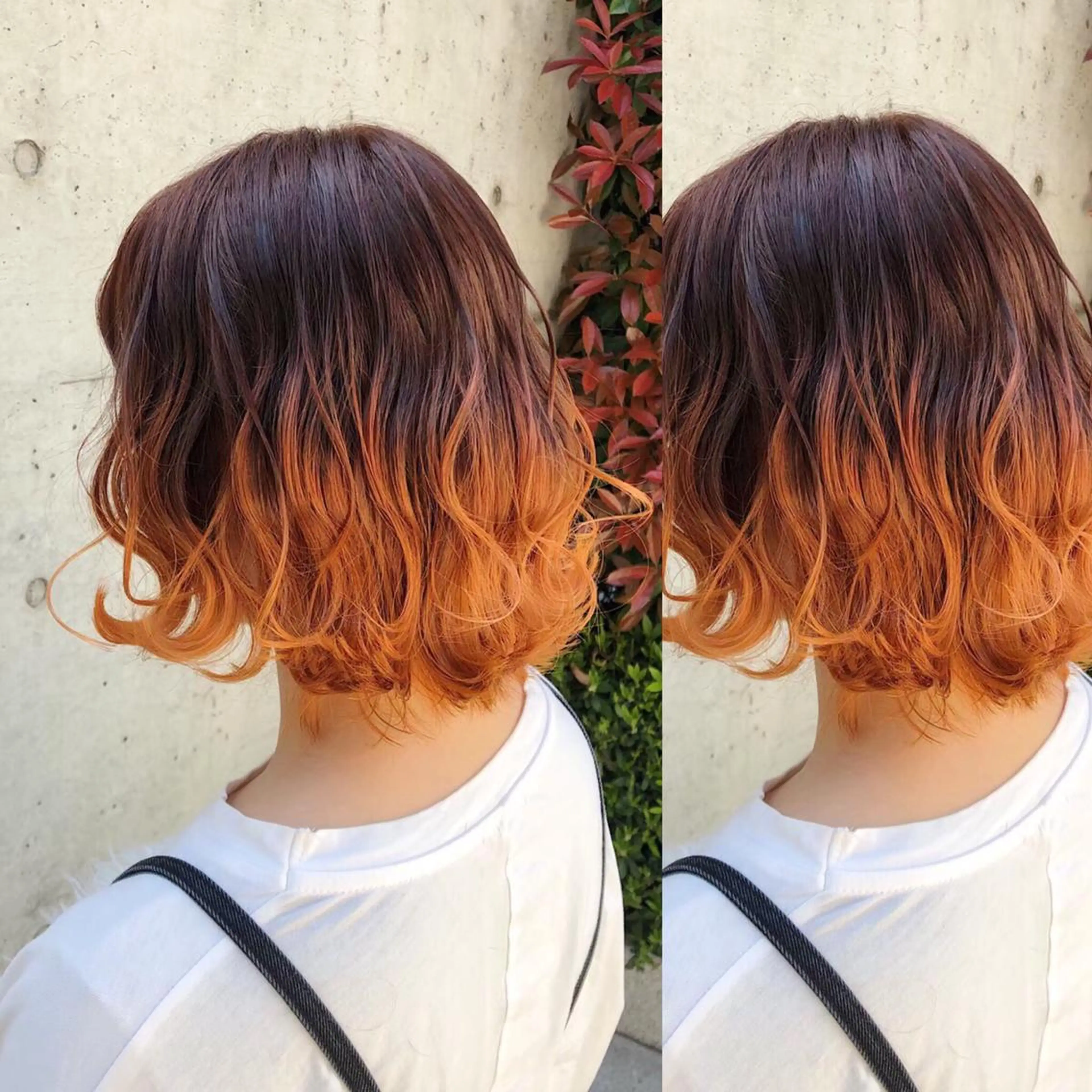 ミディアム カラー ヘアアレンジ 韓国レイヤーカット/ 儚げカラーチナツのヘアスタイル