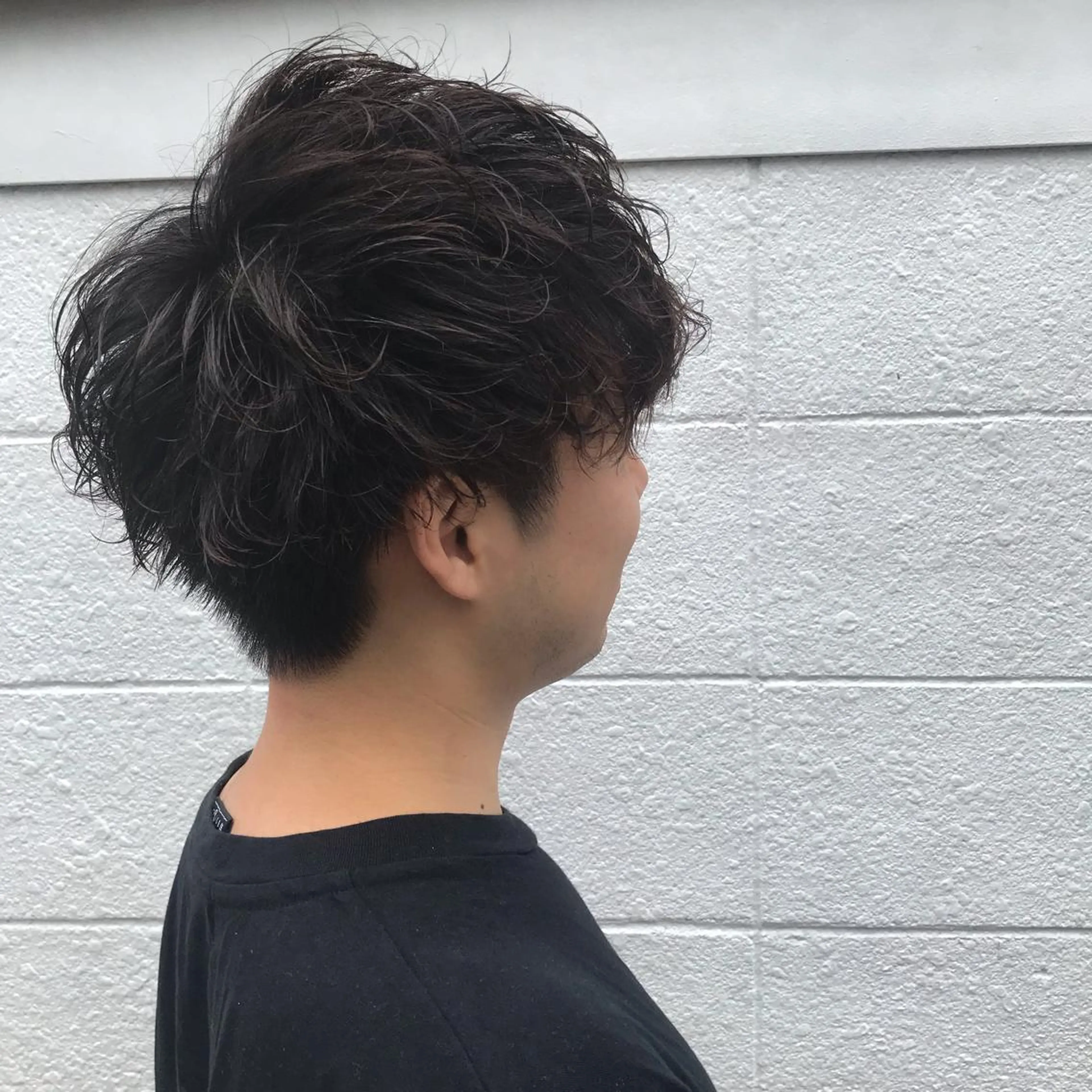 ショート カラー パーマ メンズ ニュアンスパーマ/ レイヤー/茶屋町のヘアスタイル