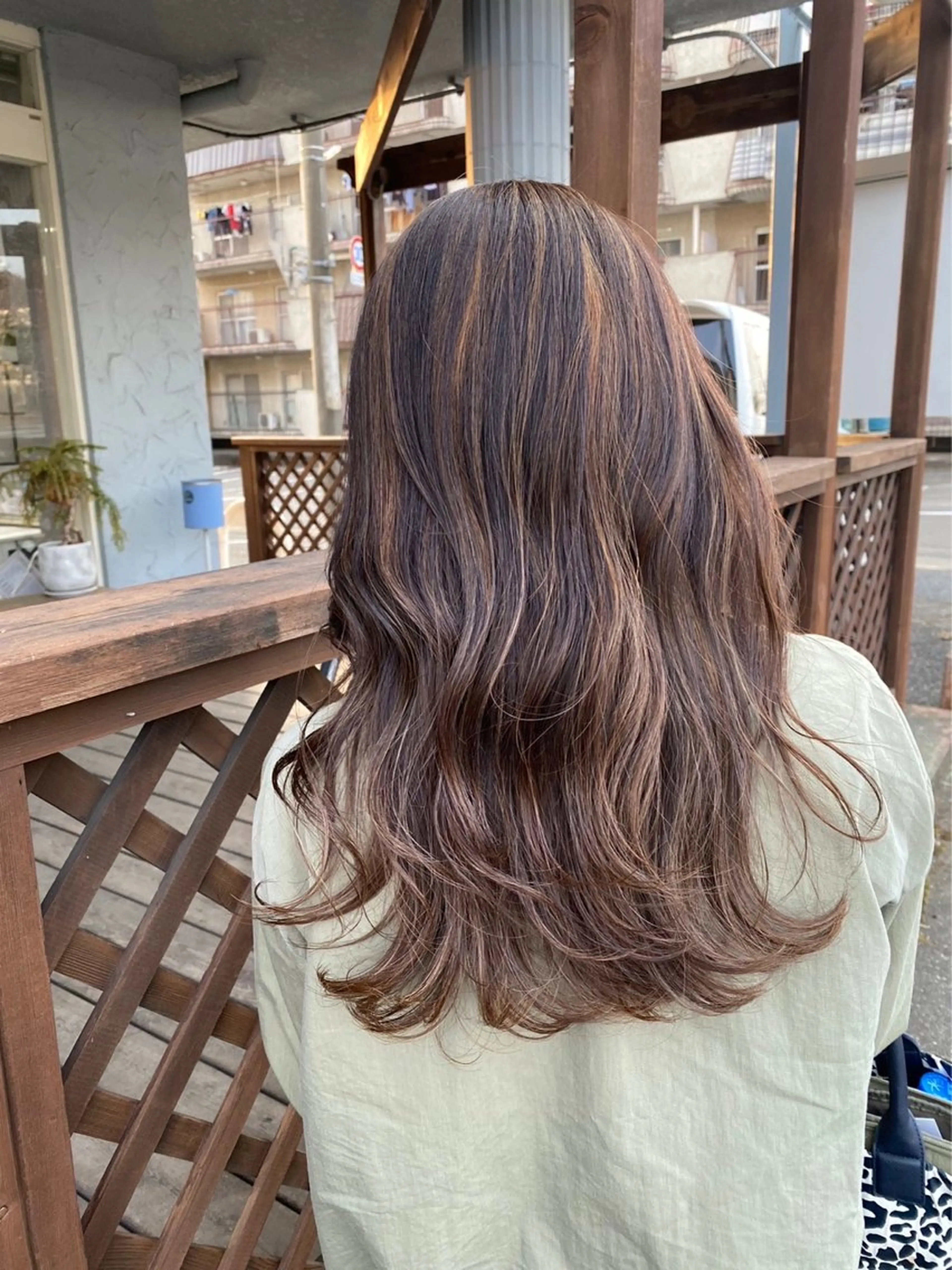 ロング カラー ハイライトカラー ハイライト 石井 大空のヘアスタイル