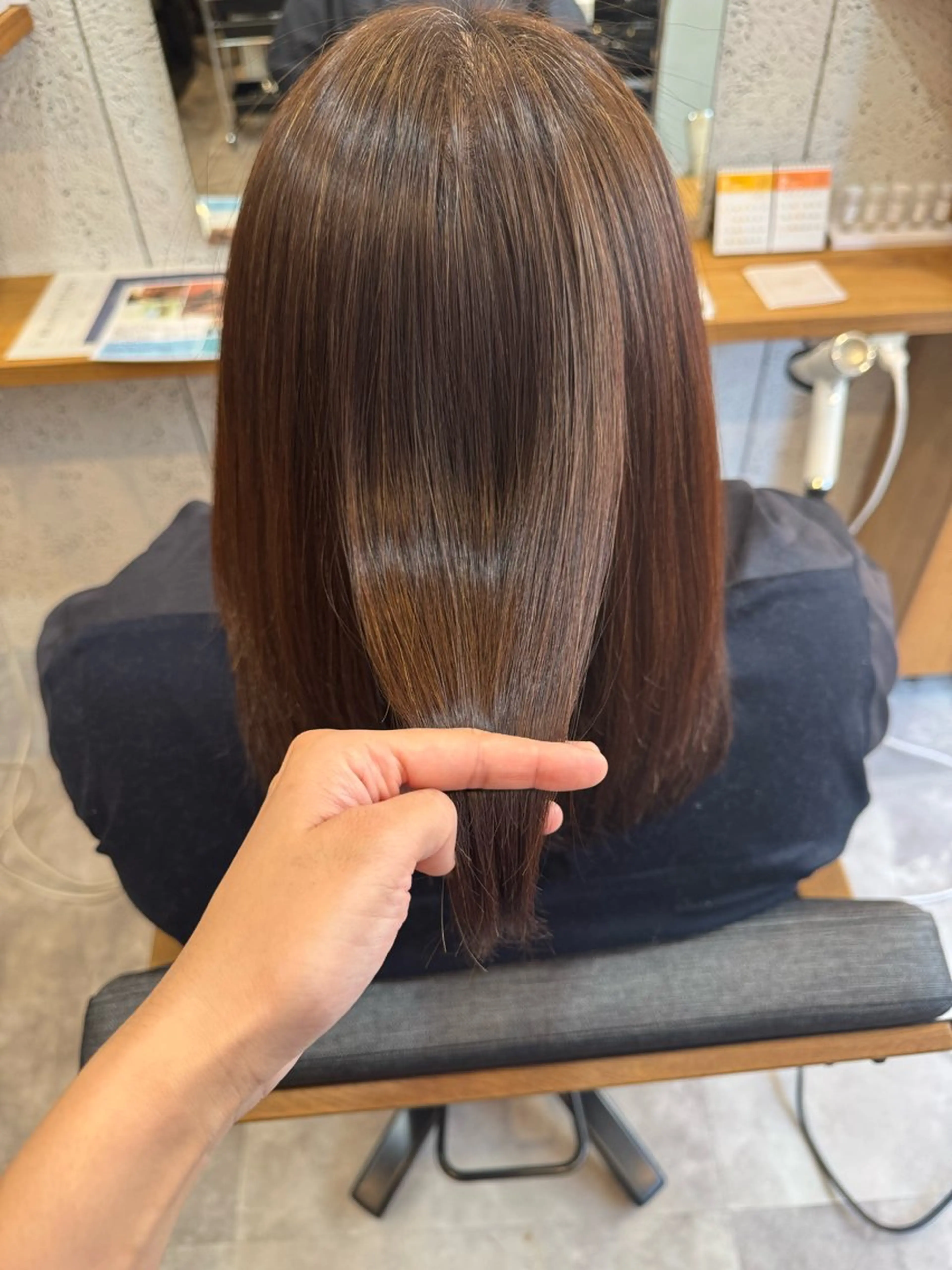 セミロング 髪質改善 トリートメント 美髪🫧オガワ🫧 神楽坂のヘアスタイル