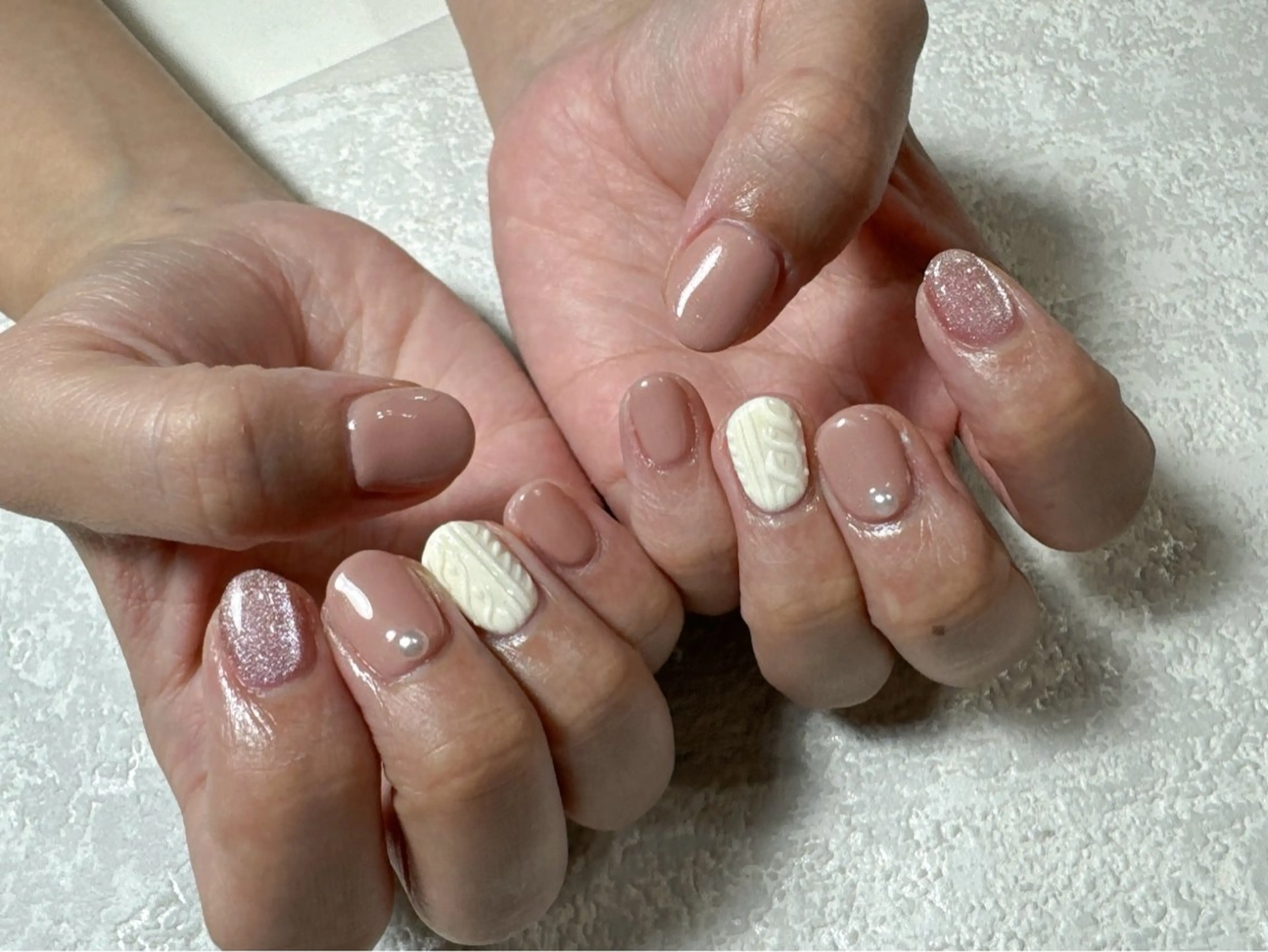 ネイル オーロラネイル フットネイル フレンチネイル ジェルネイル 韓国ネイル ハンドネイル kikinail 溝の口のネイルデザイン