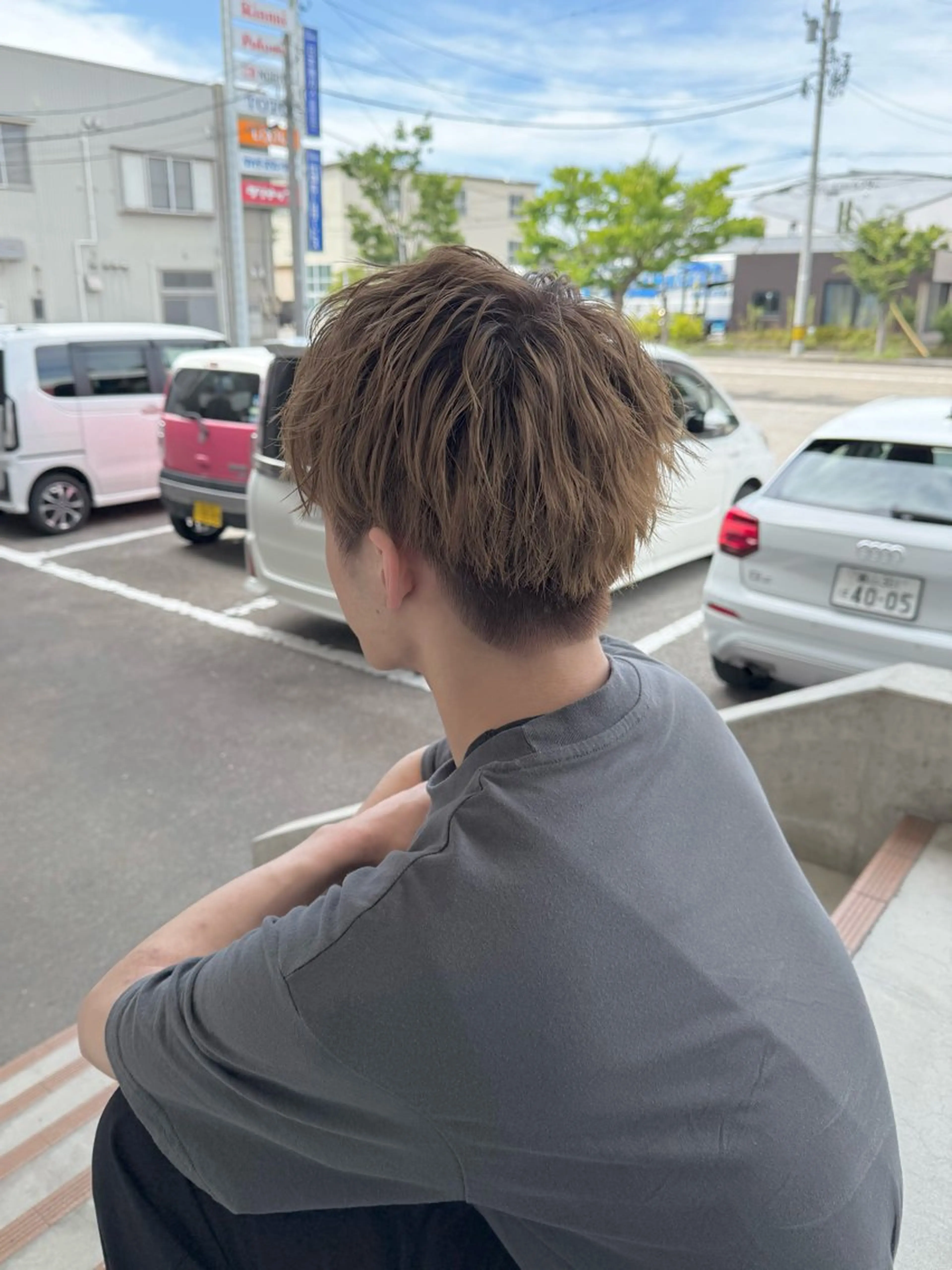 メンズ 高岡/EARTH みお/シールエクステのヘアスタイル