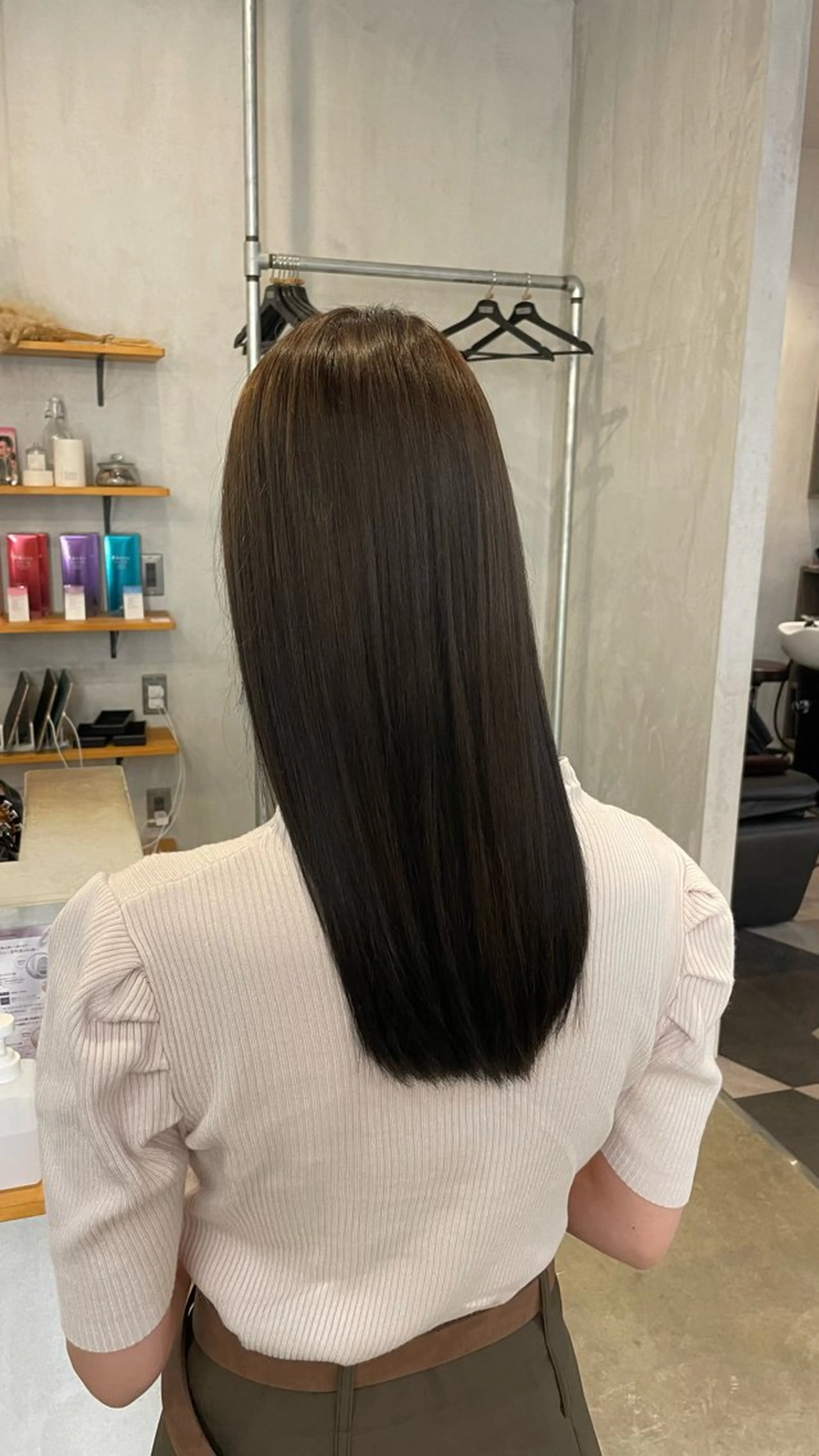 ロング カラー ブリーチ ブラウンカラー 金木 洸瑠のヘアスタイル