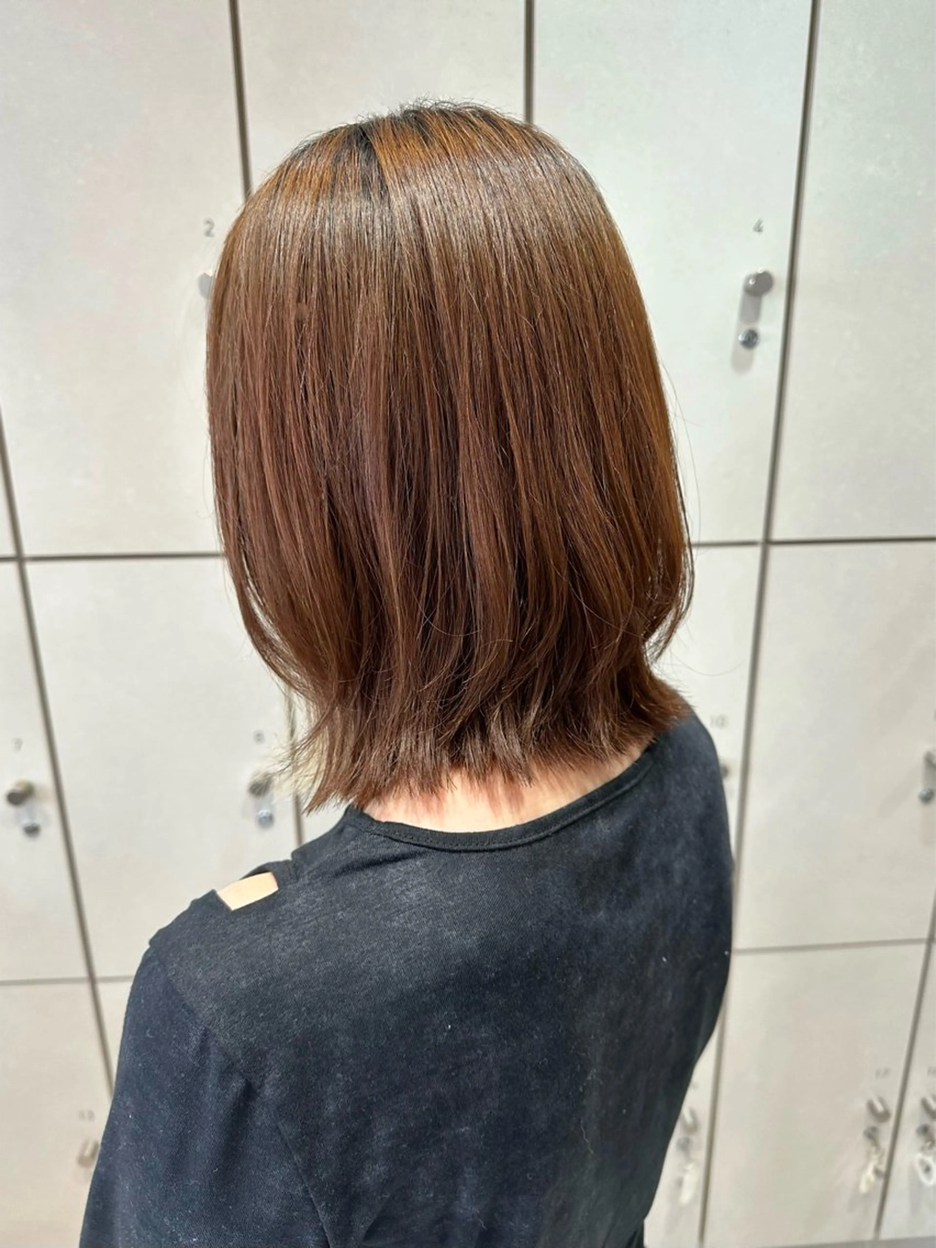 ミディアム 美髪矯正/渡辺 りんのヘアスタイル