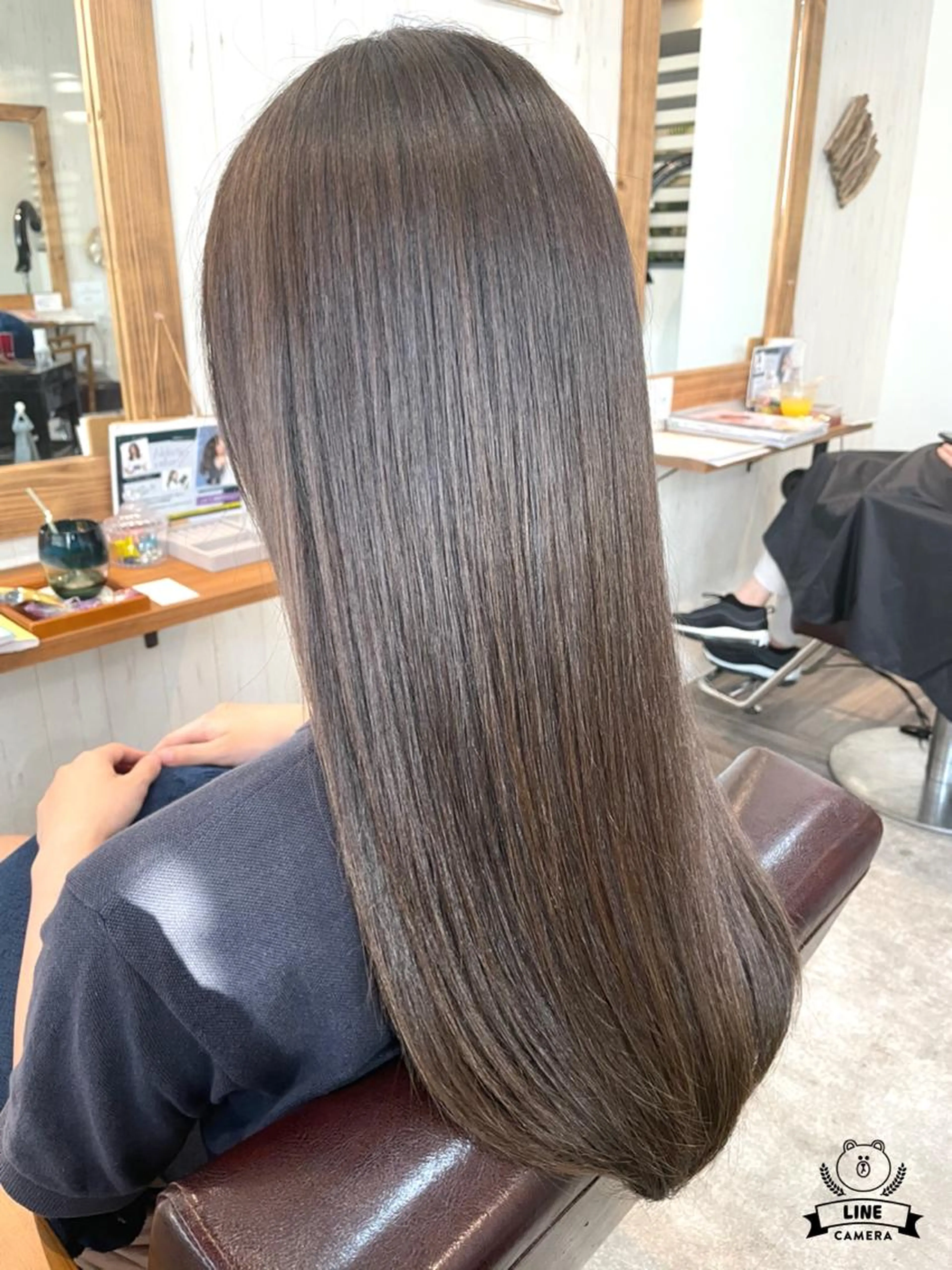 (サラサラ縮毛矯正) カット+コタ縮毛矯正+トリートメントの写真