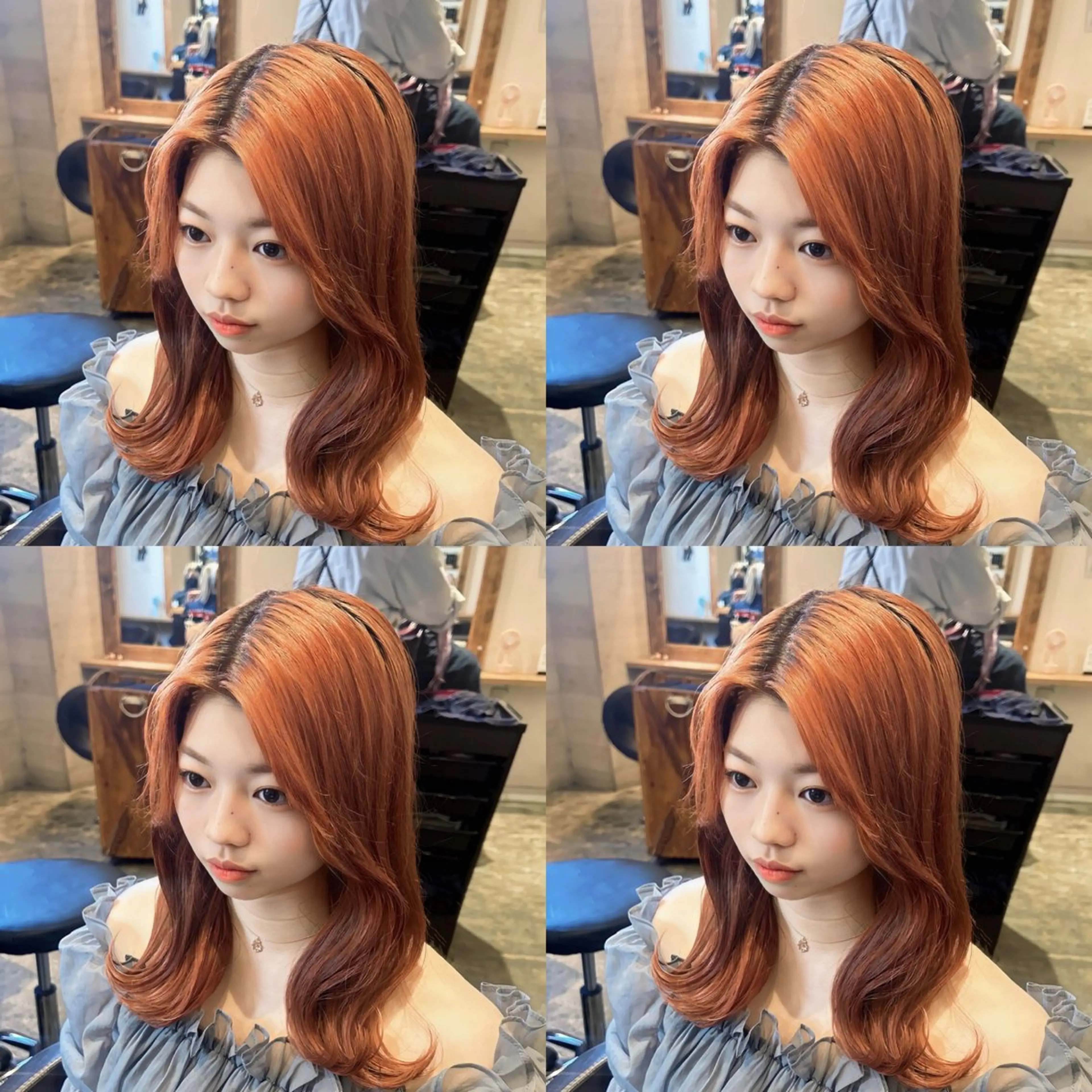 ロング カラー ブラウンカラー オレンジ オレンジブラウン 髪質改善 カット ヘアカラー トリートメント 店長✨髪質改善✖️ 透明感カラー／純大のヘアスタイル