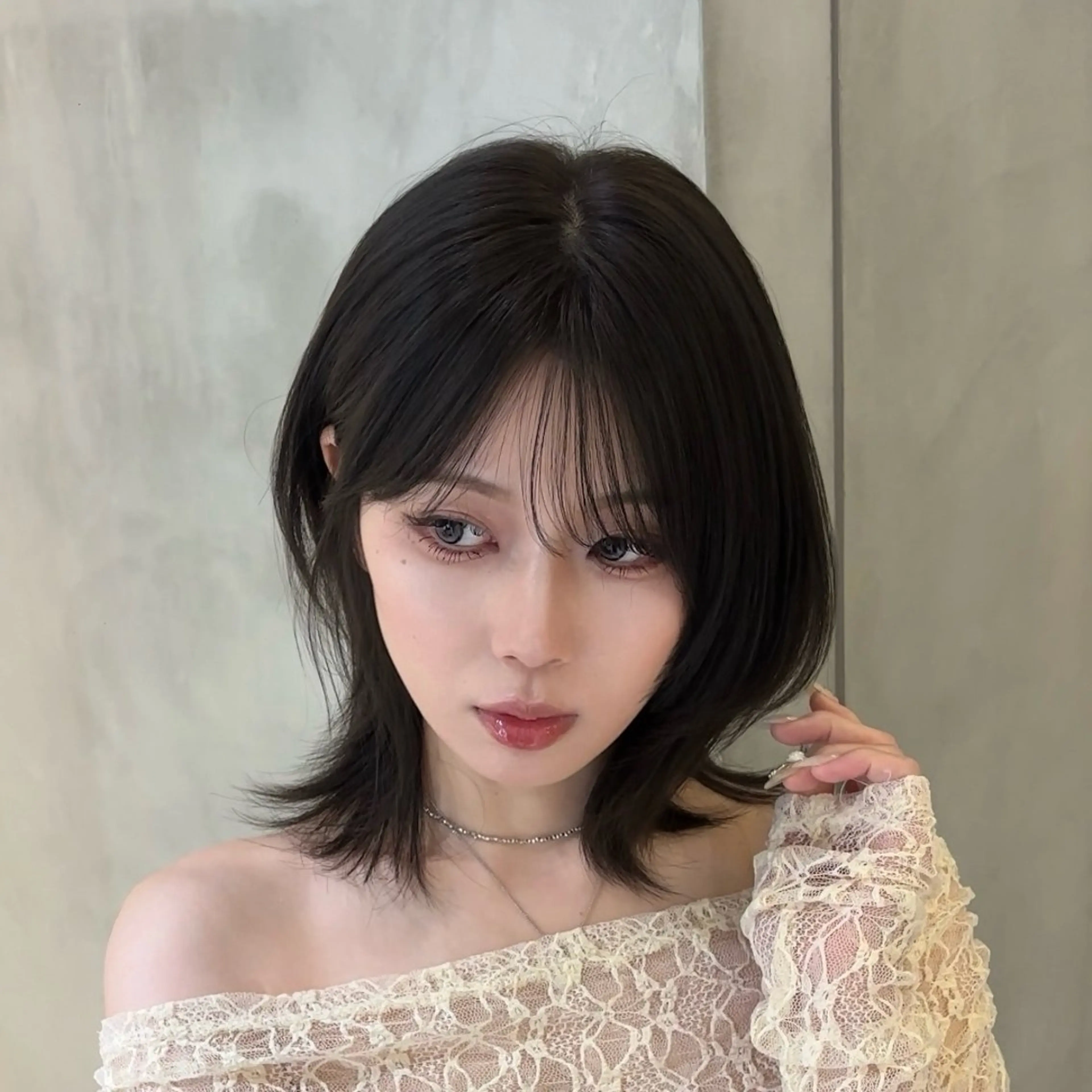 ミディアム カラー カット ヘアカラー トリートメント ウメダナオヤ/ くびれヘア✨のヘアスタイル