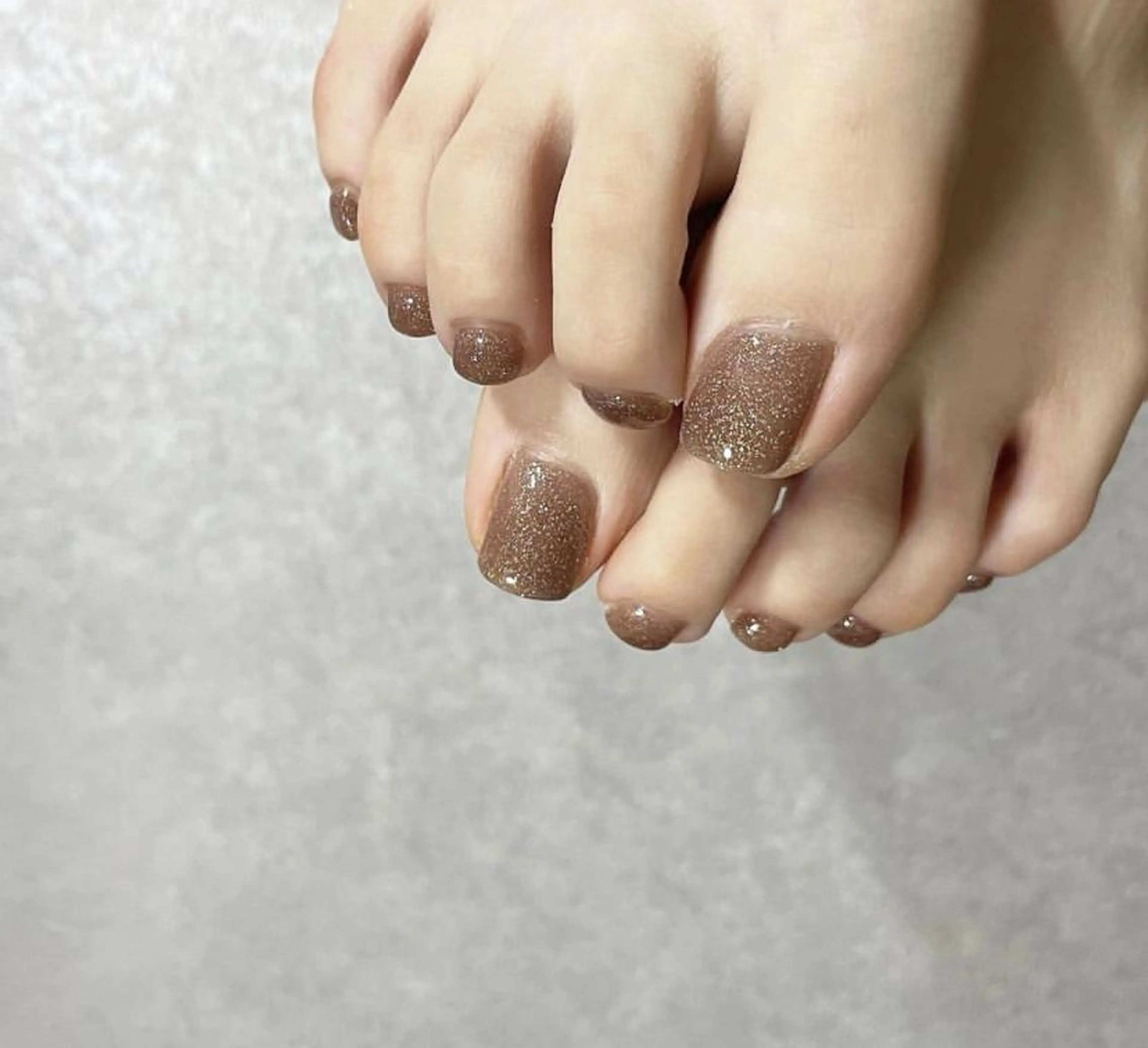 【今だけ価格！】オフ有り💅ワンカラーネイル✳︎フットの写真