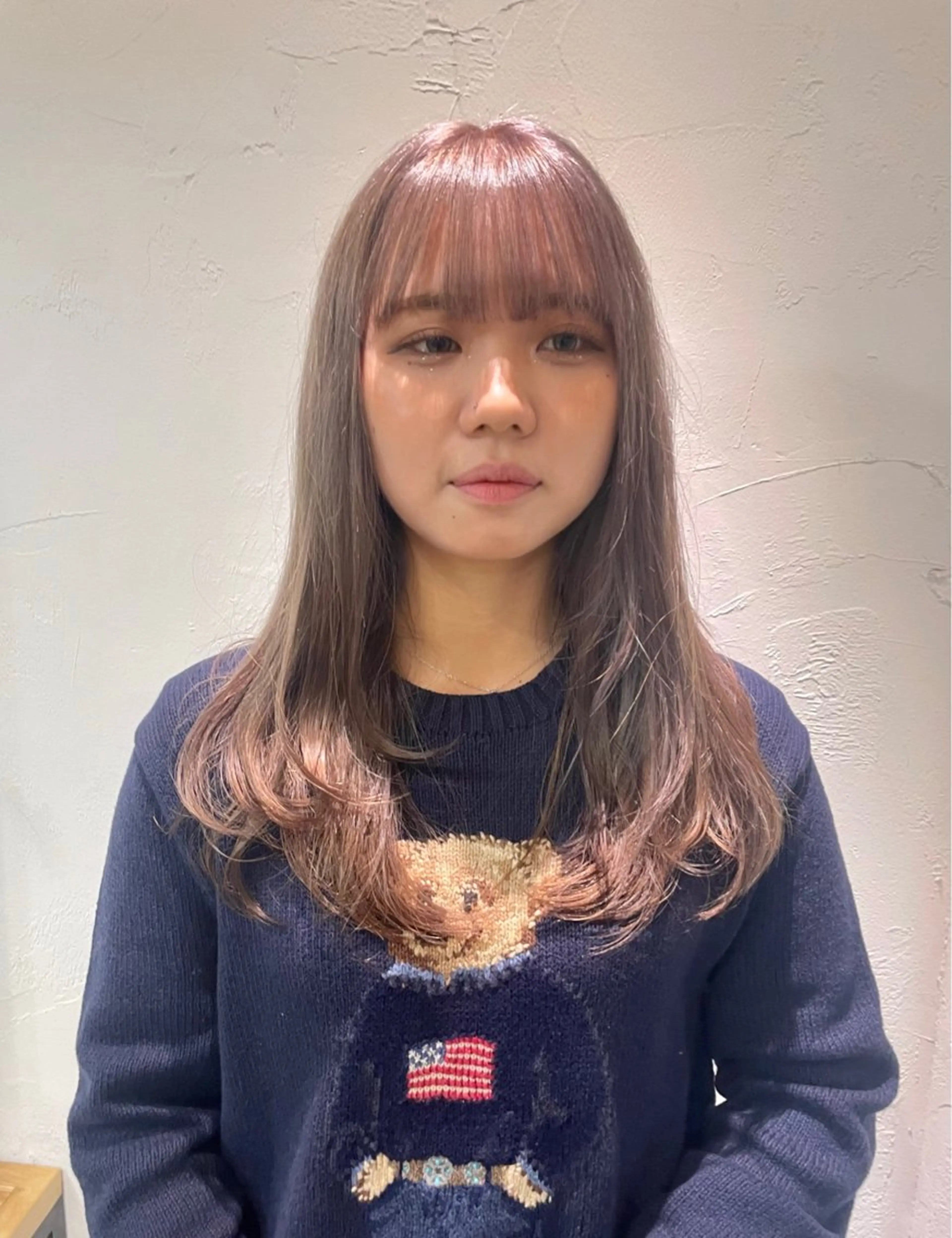 ミディアム カラー ケアパーマ/ケアブリ ーチdaisukeのヘアスタイル