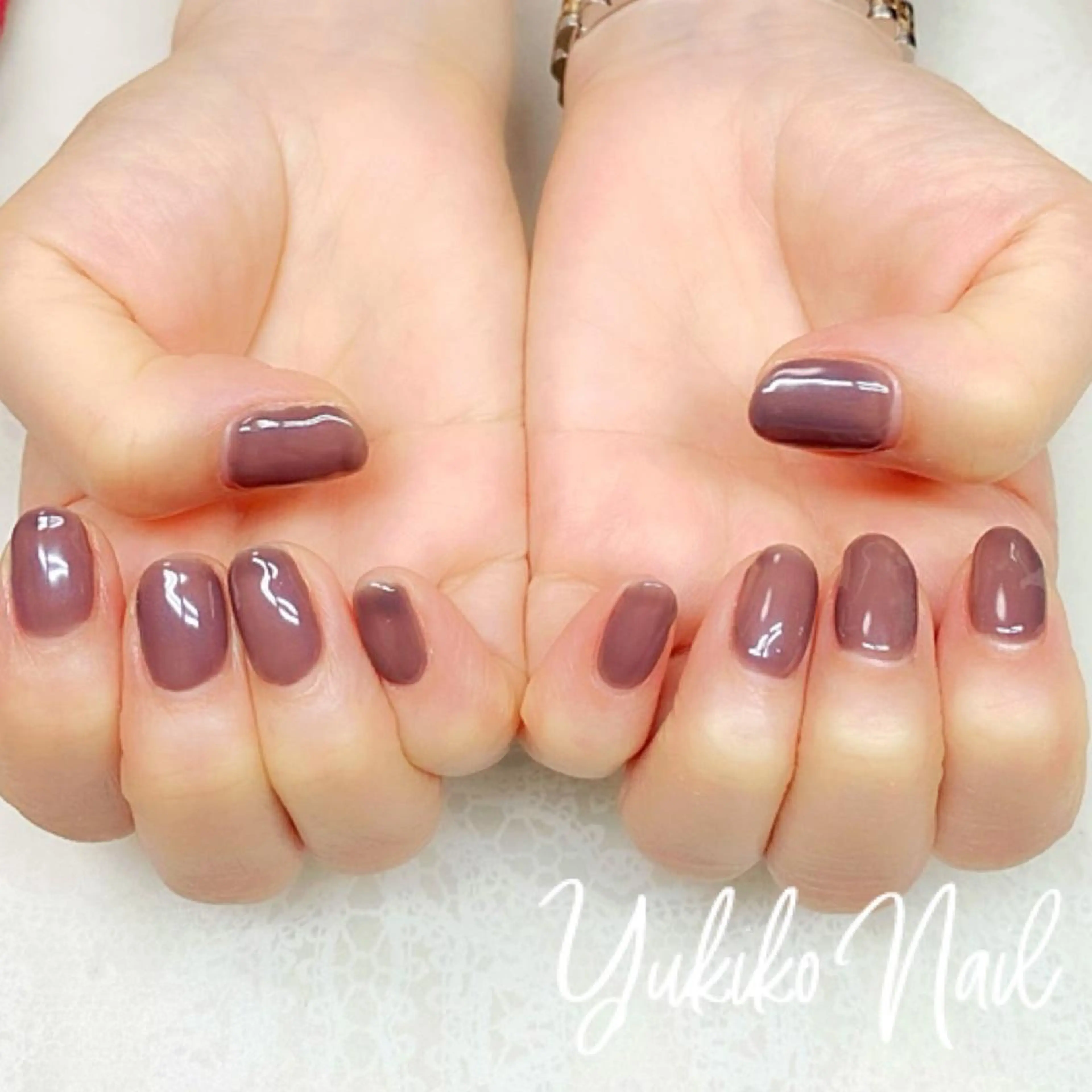 ネイル ワンカラーネイル ハンドネイル ユキコ ネイルのネイルデザイン