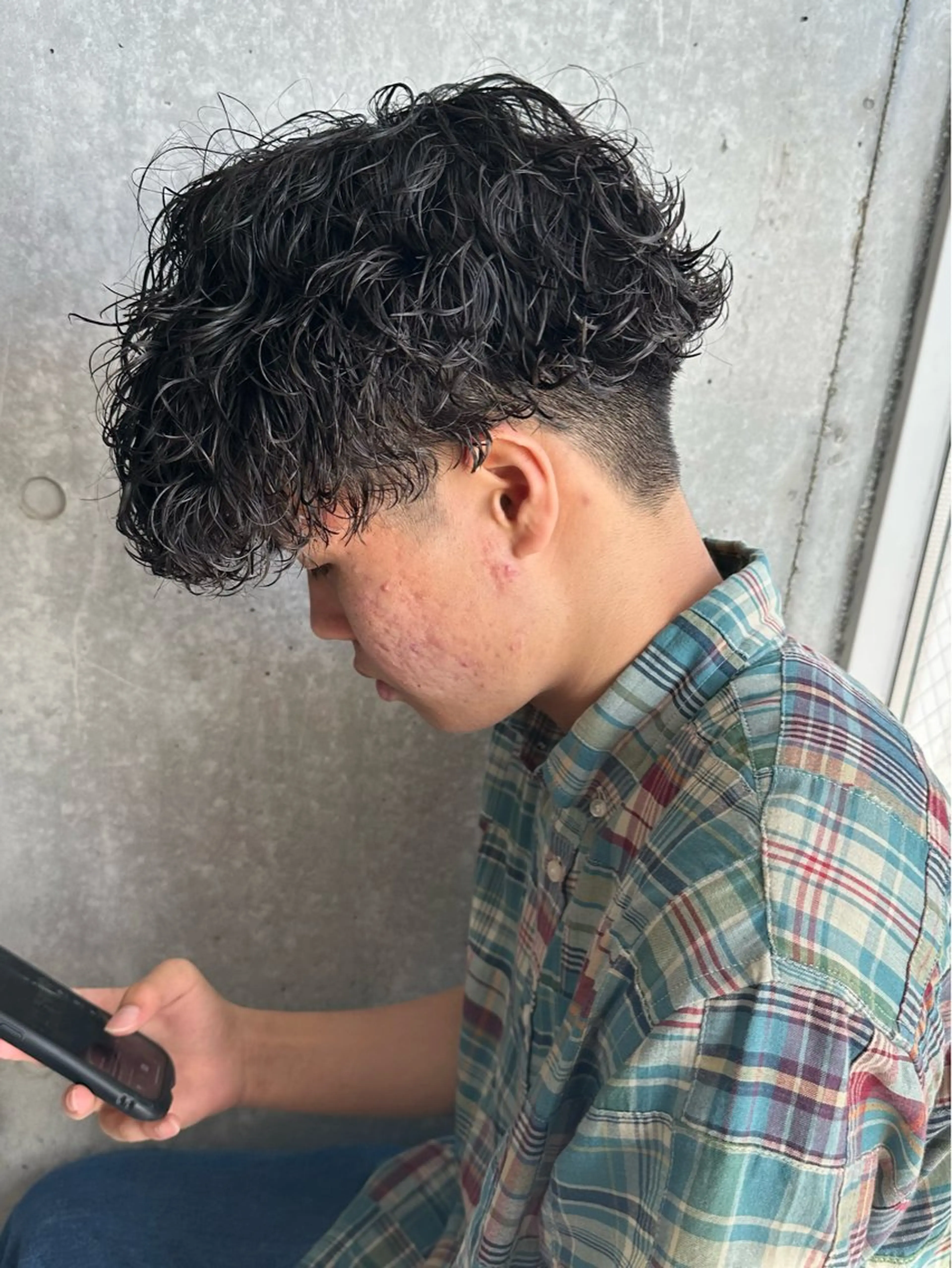 ショート パーマ メンズ カット パーマ トリートメント メンズ似合わせ🪞 副店長 kotoriのヘアスタイル