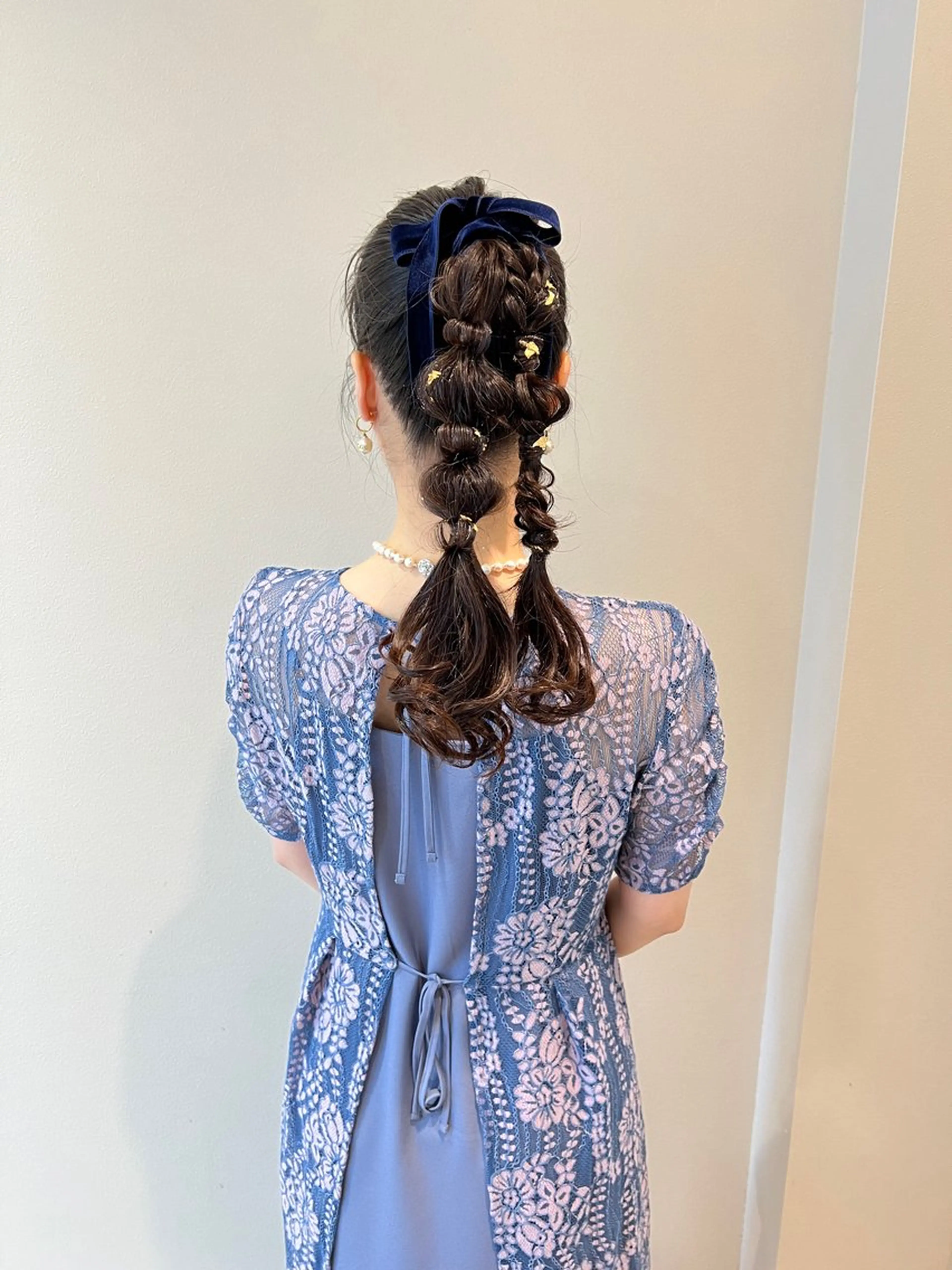 ロング ヘアアレンジ ポニーテール ヘアセット THINK SHOP sakiのヘアスタイル