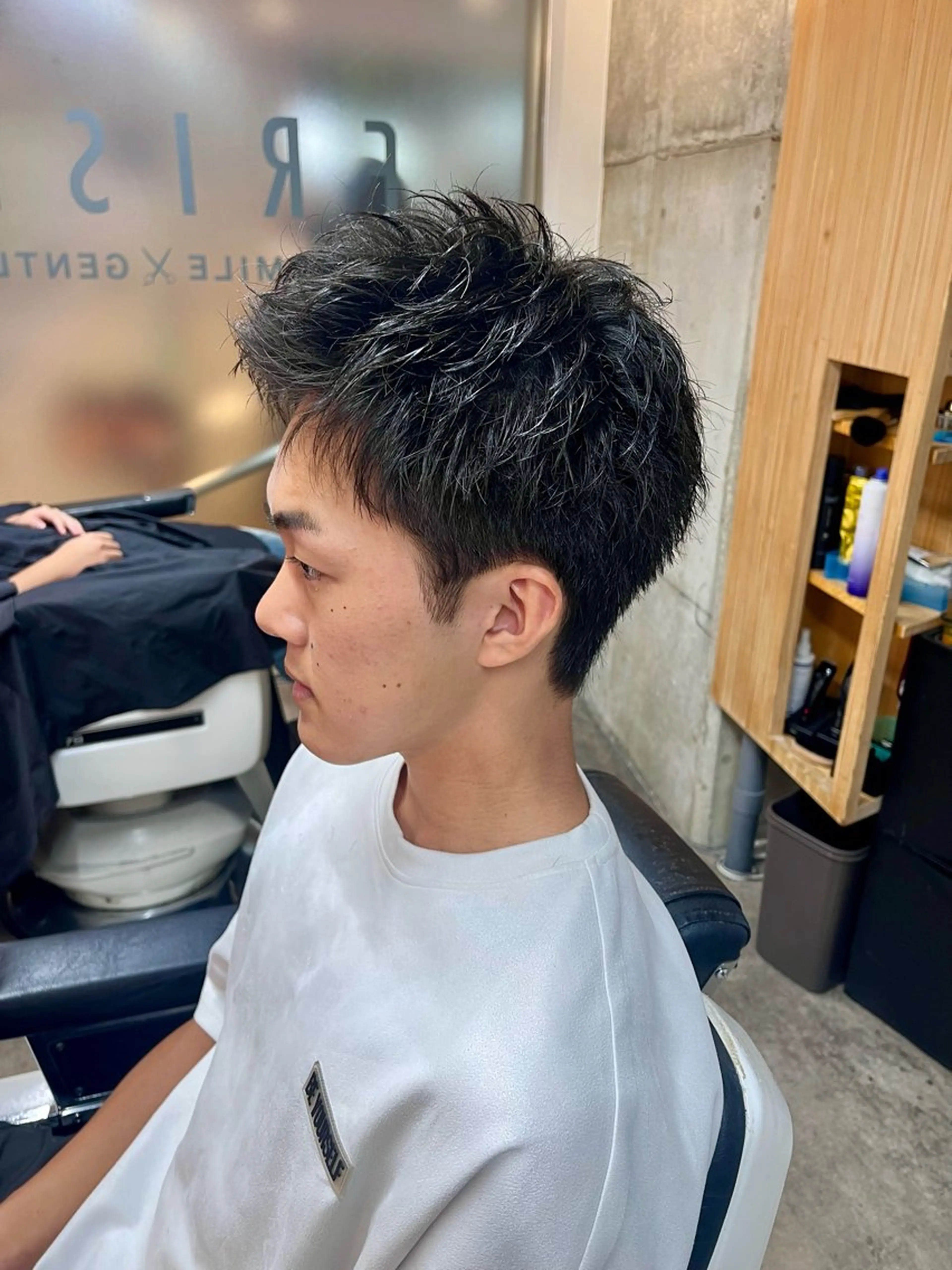 ショート メンズ スパイキーショート くせ毛 ショートヘア カット 佐々木 優人のヘアスタイル