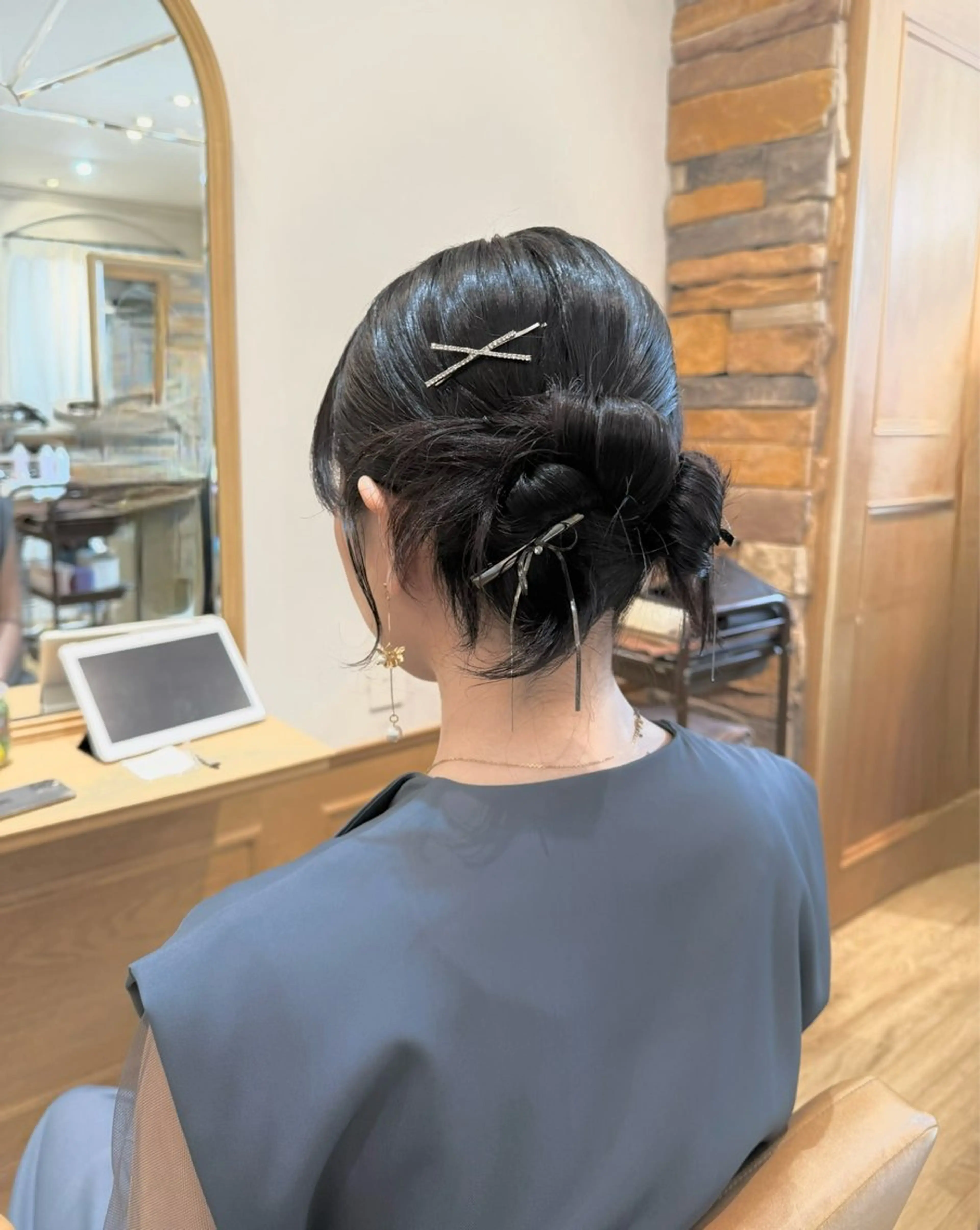 ヘアアレンジ 結婚式・ブライダル デート ヘアセット ヘアメイク美容師 🦋サカモトレナ🦋のヘアスタイル