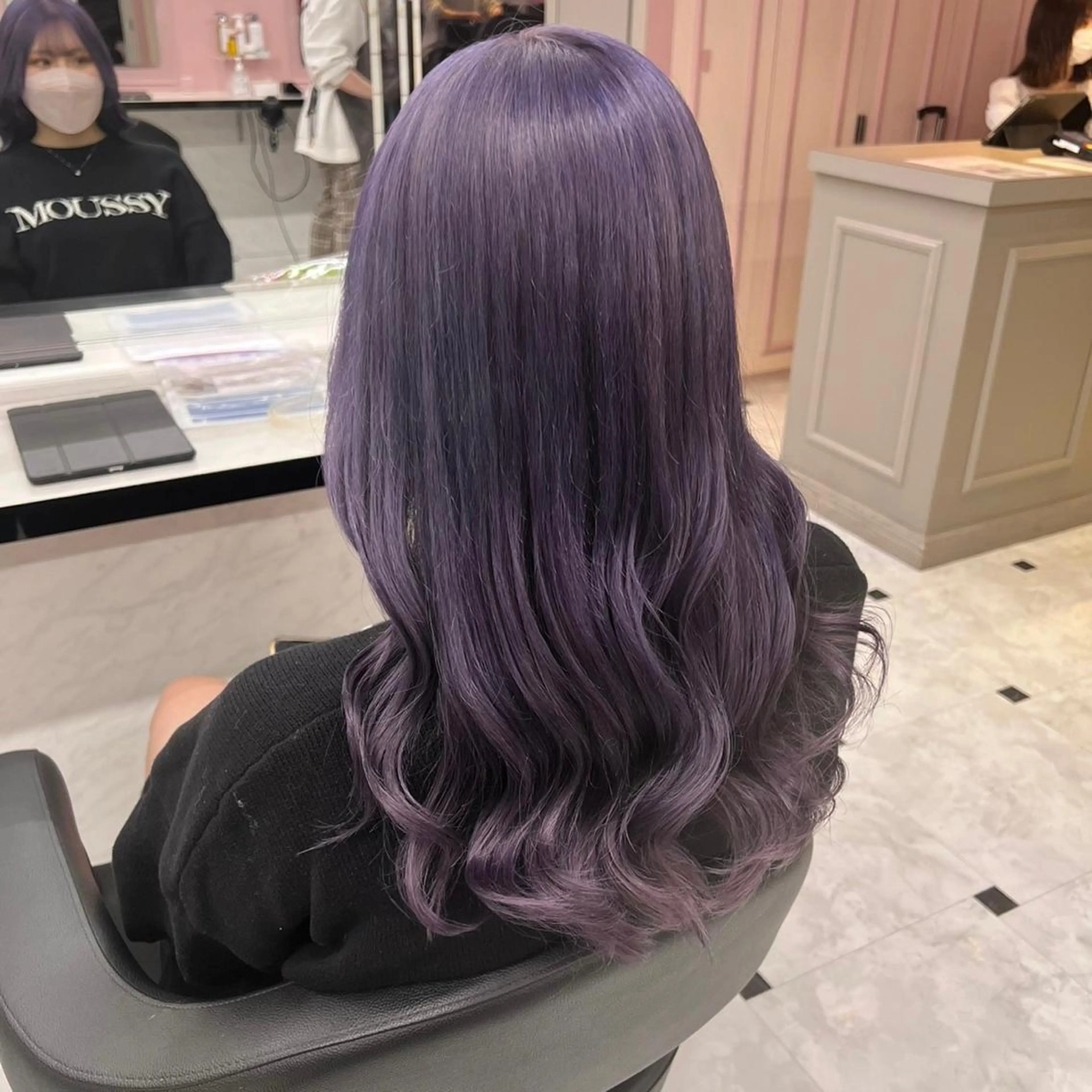 セミロング ヘアカラー トリートメント ヘッドスパ ヘアセット ♡上品韓国髪♡ブラ ウン/SAYATOのヘアスタイル