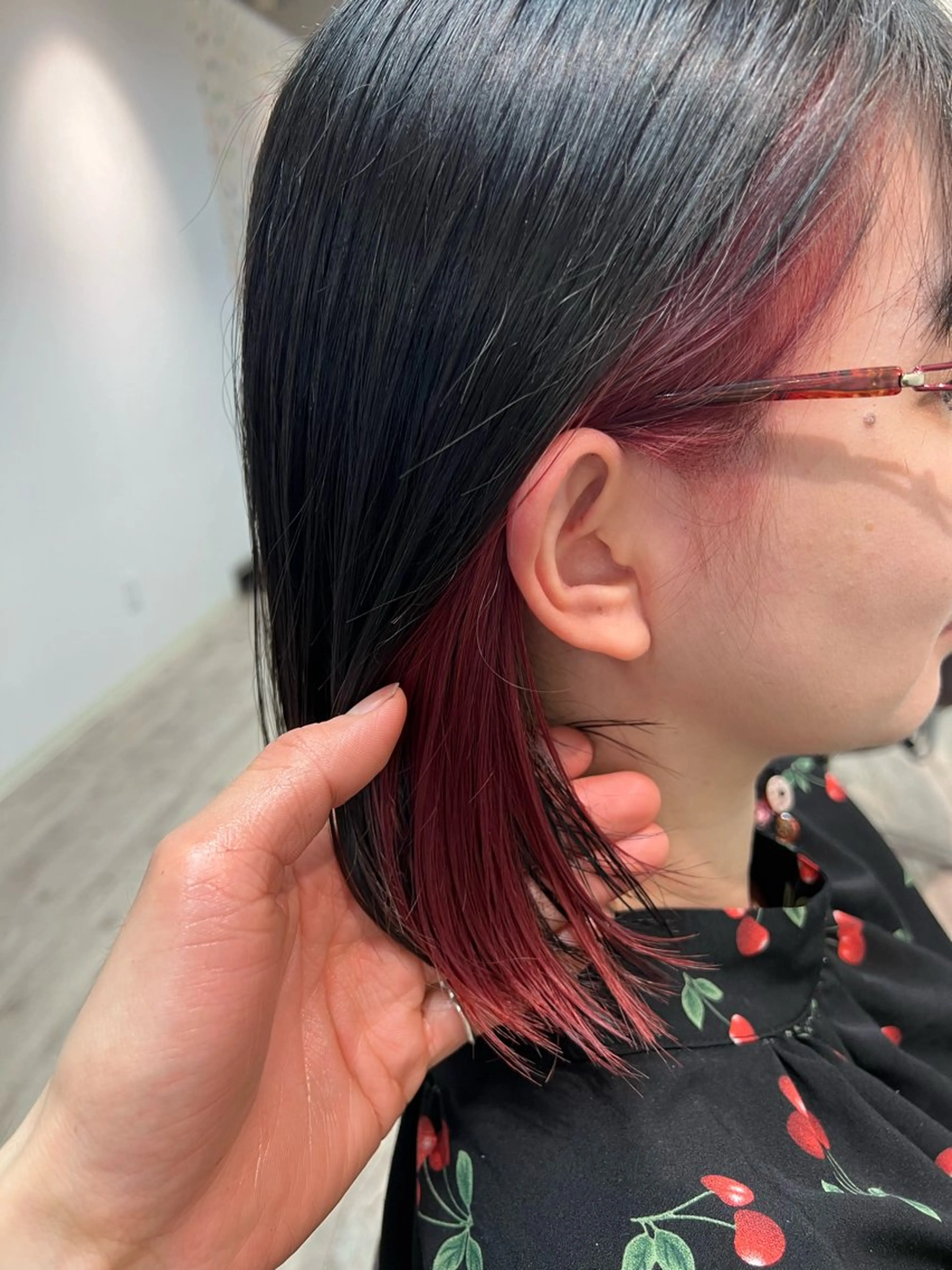 ショート カラー ピンクカラー レイヤー/韓国/艶髪 /タカマサのヘアスタイル