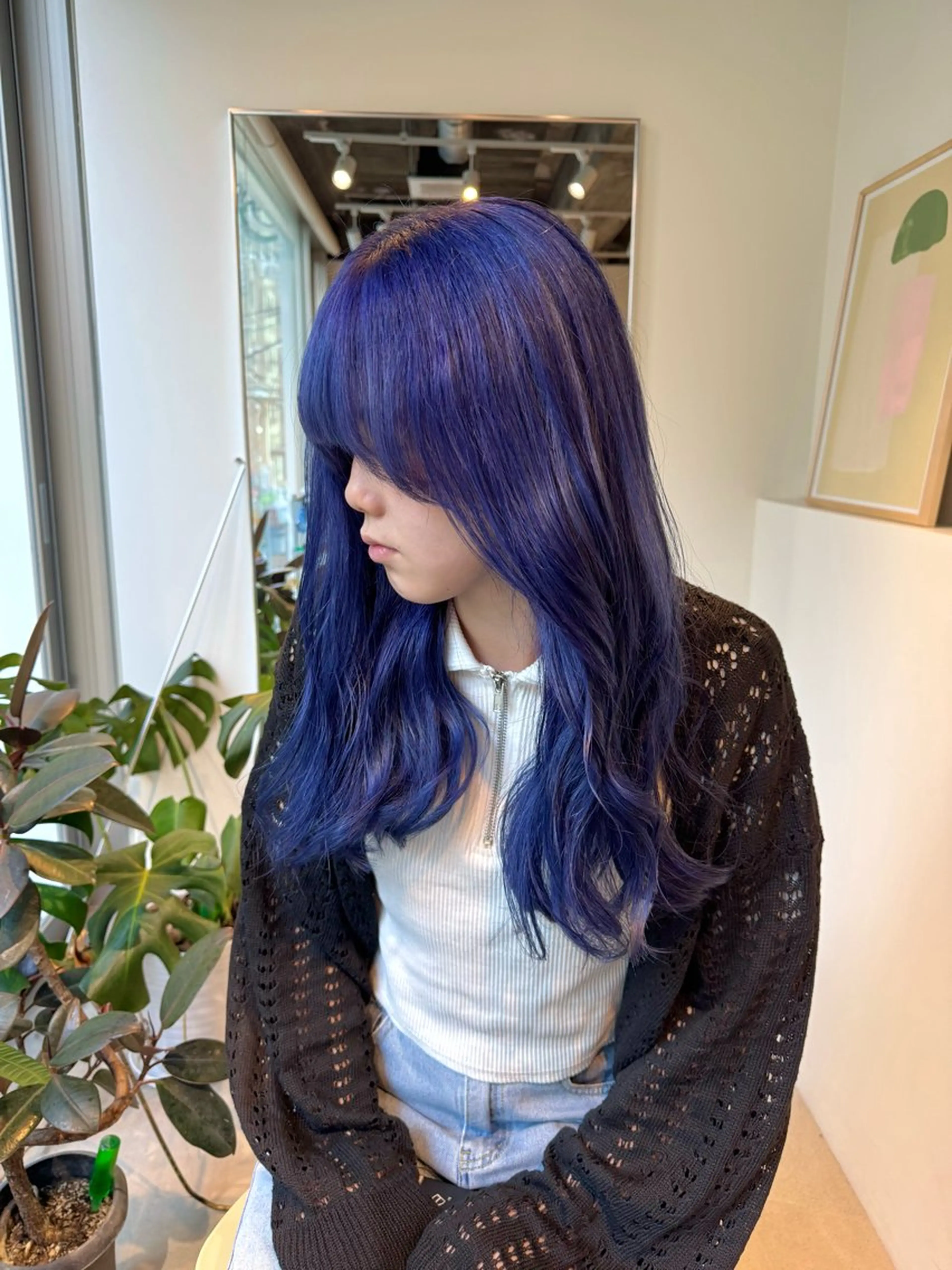 ロング カラー 切りっぱなしボブ ショートボブ アッシュ ベージュカラー ブリーチ 髪質改善マスター 長尾勇弥/梅田中津のヘアスタイル